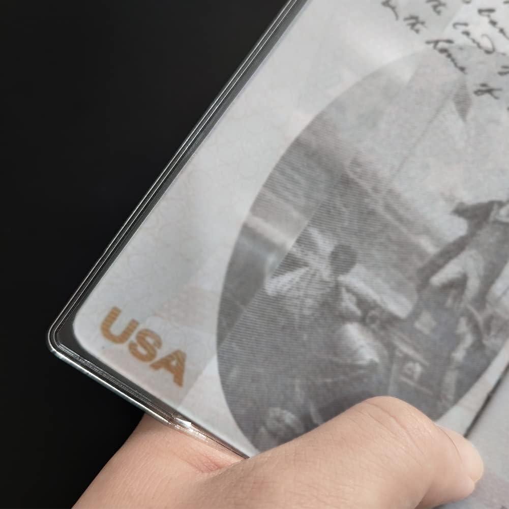 Paquete de 5 Fundas de Pasaporte Transparentes WHALEZON