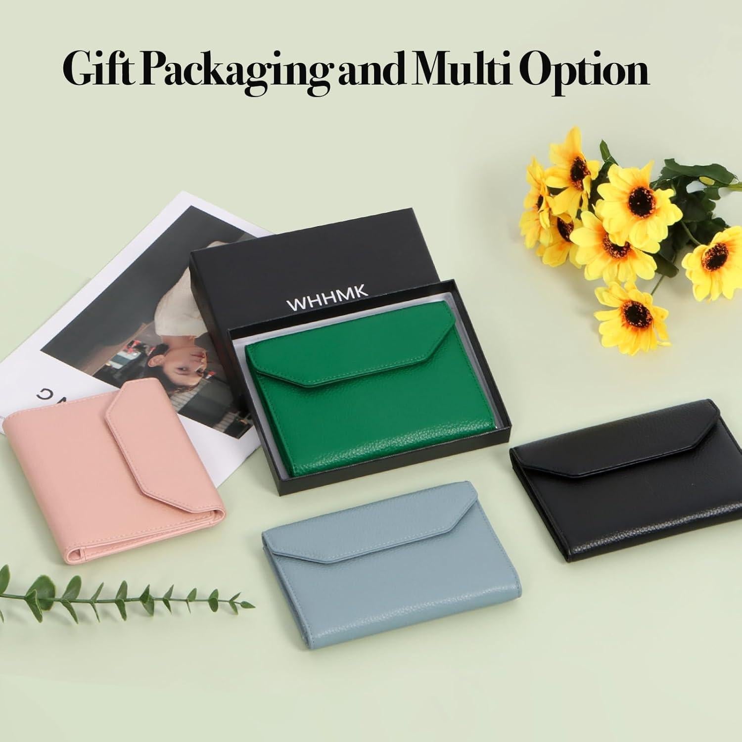 Portafolio de Pasaporte WHHMK Negro con Bloqueo RFID