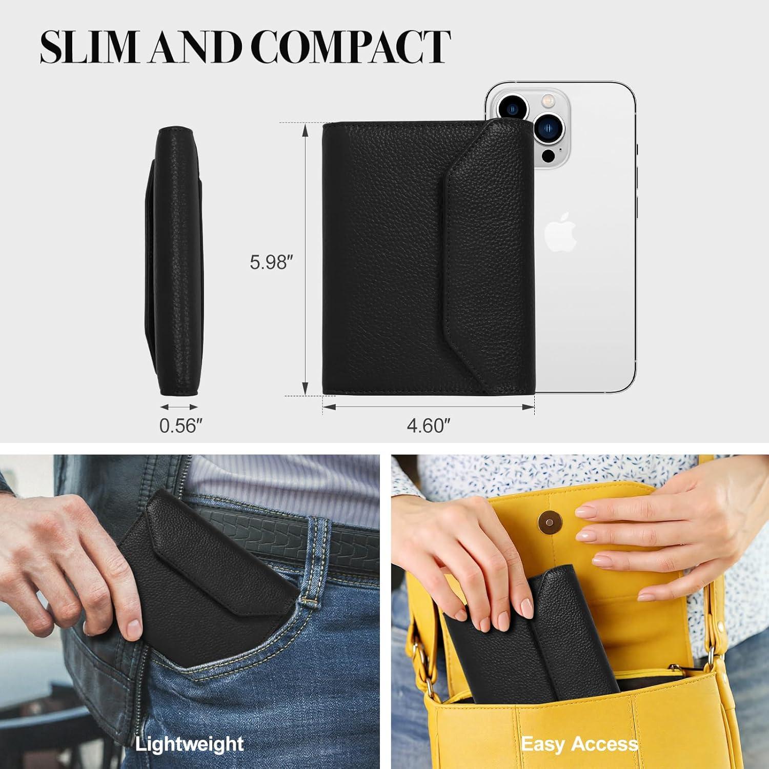 Portafolio de Pasaporte WHHMK Negro con Bloqueo RFID