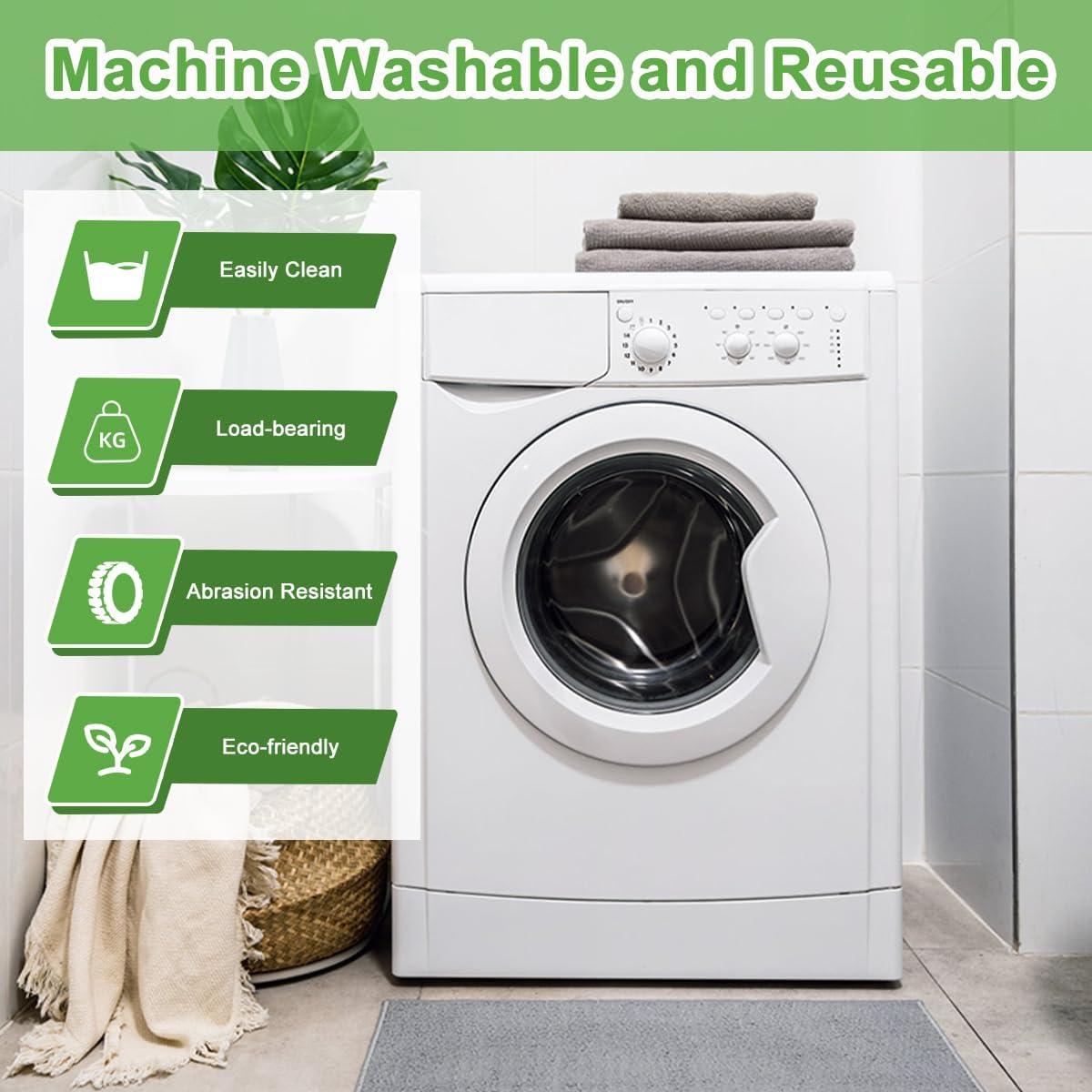 8 Bolsas de Compras Reutilizables Ecológicas Floral 60x38cm