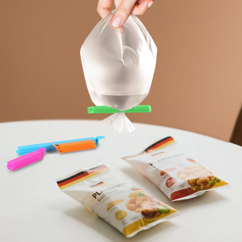 40 Clips de Plástico para Bolsas de Comida Chyaya - 3 Tamaños