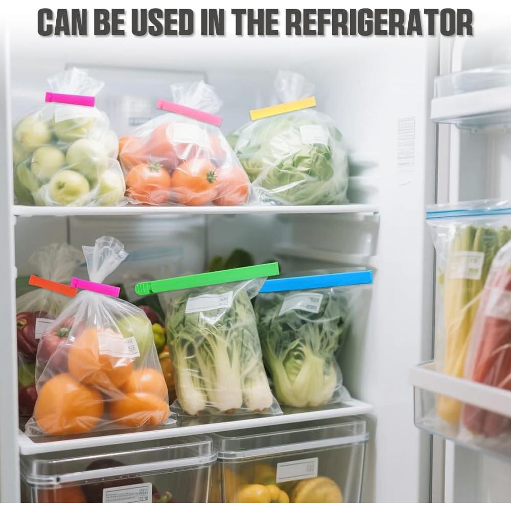 40 Clips de Plástico para Bolsas de Comida Chyaya - 3 Tamaños