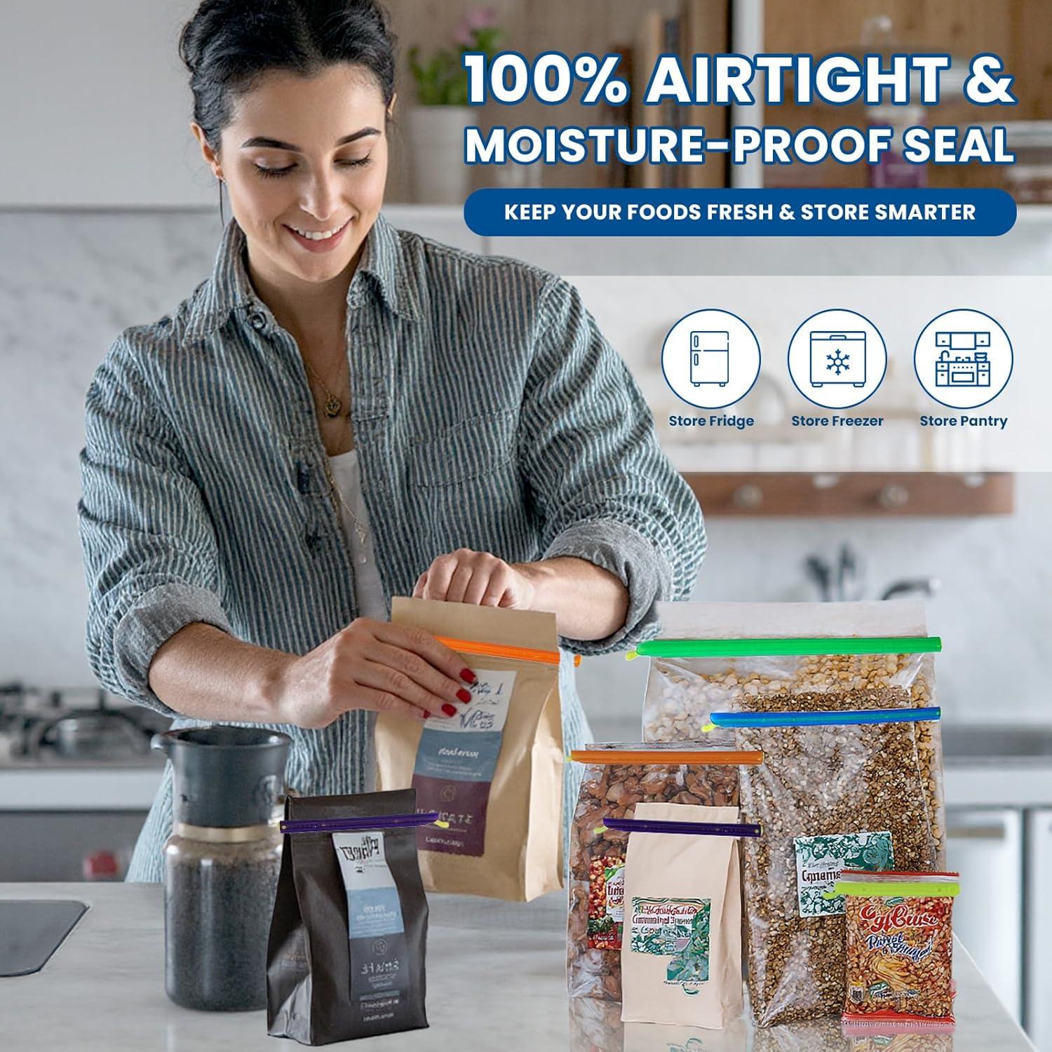 Sellador de Bolsas Reutilizable SUM-UP - 21 Varillas de 5 Tamaños