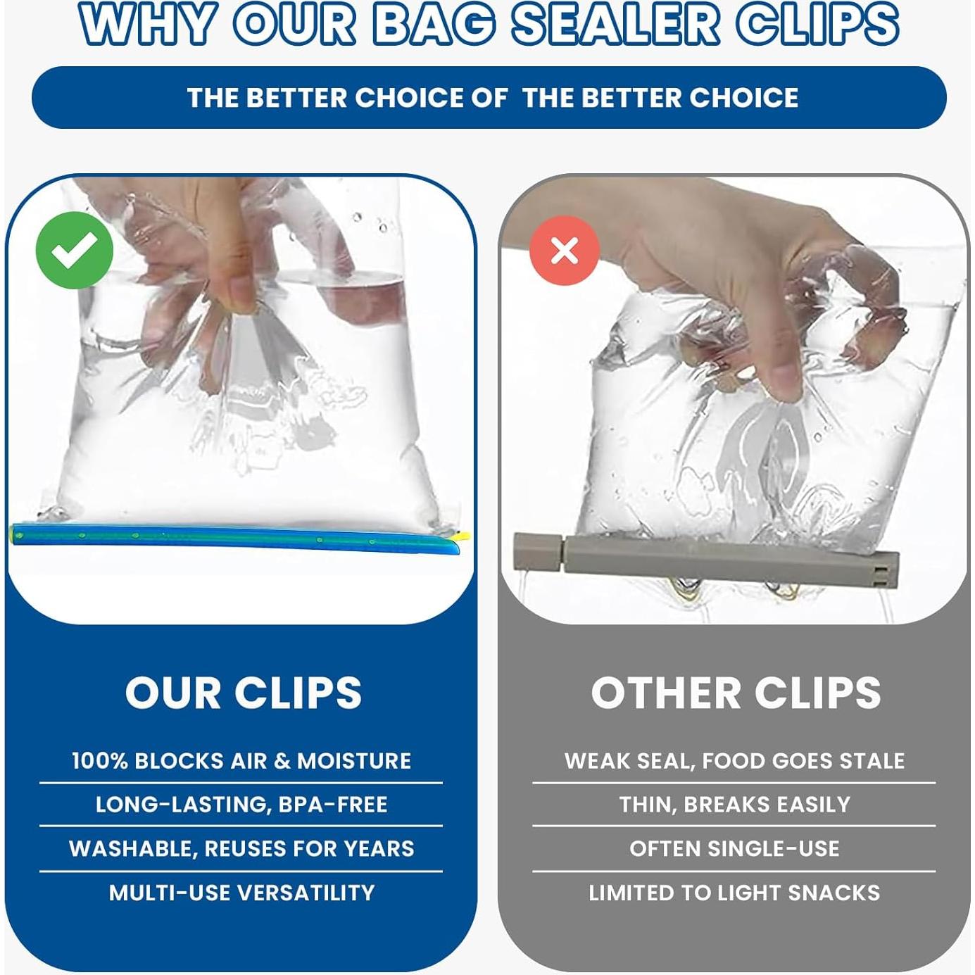 Sellador de Bolsas Reutilizable SUM-UP - 21 Varillas de 5 Tamaños