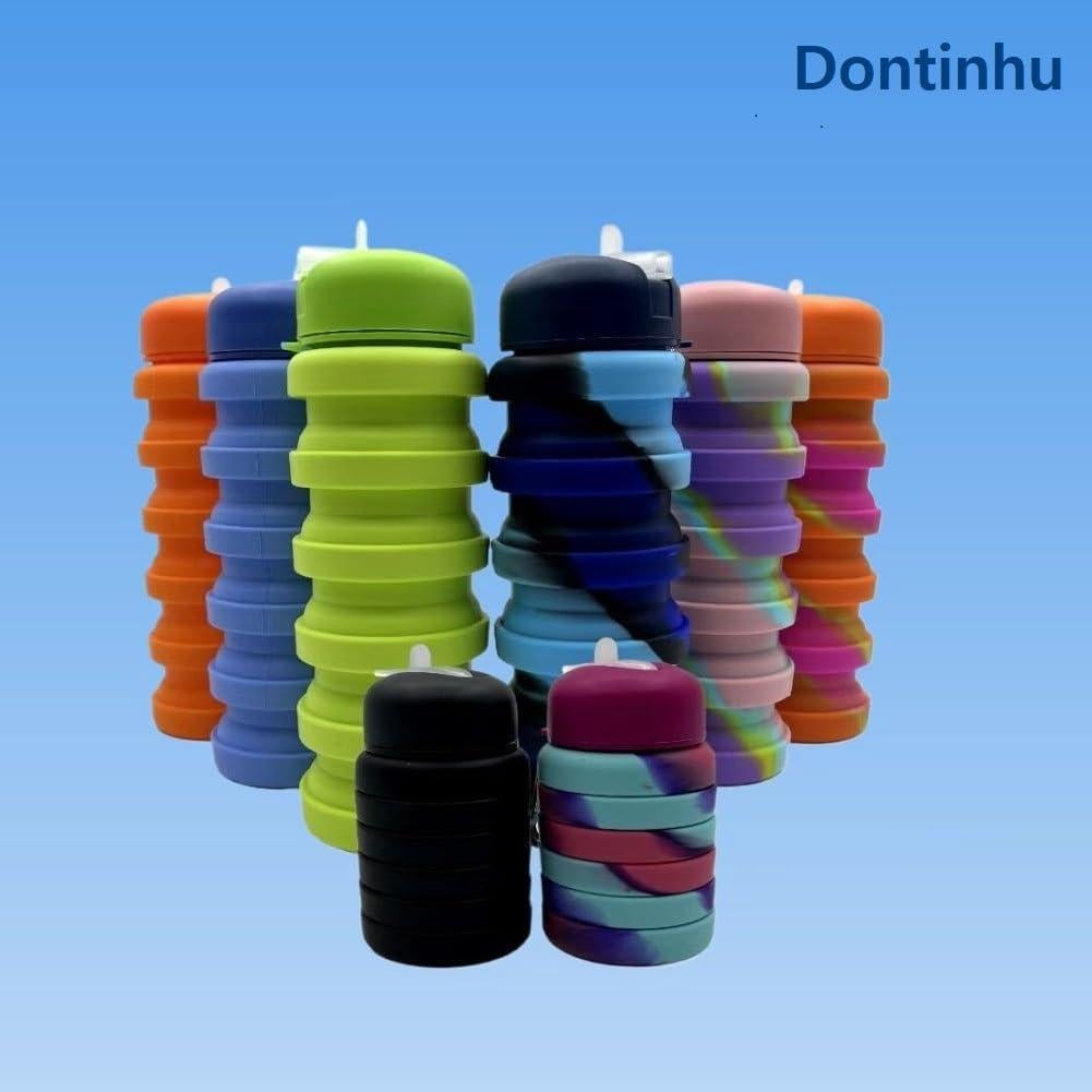 Botellas de Agua Plegables 2 Pack Dontinhu 500ml Camuflaje