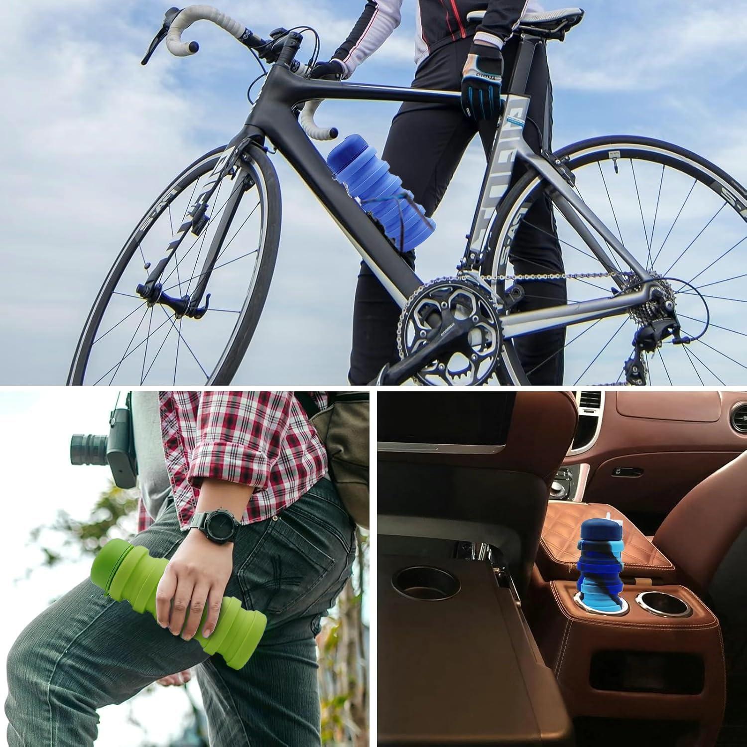 Botellas de Agua Plegables 2 Pack Dontinhu 500ml Camuflaje