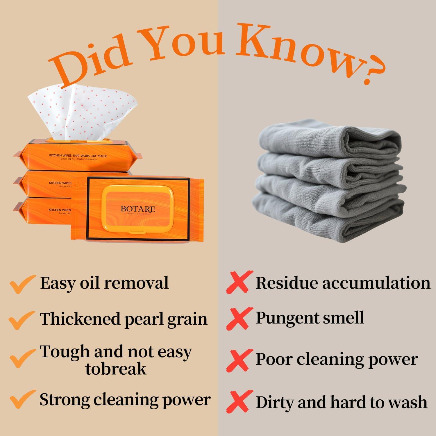 Toallitas Biodegradables para Cocina BOTARE 96 Unidades 18x22.6cm