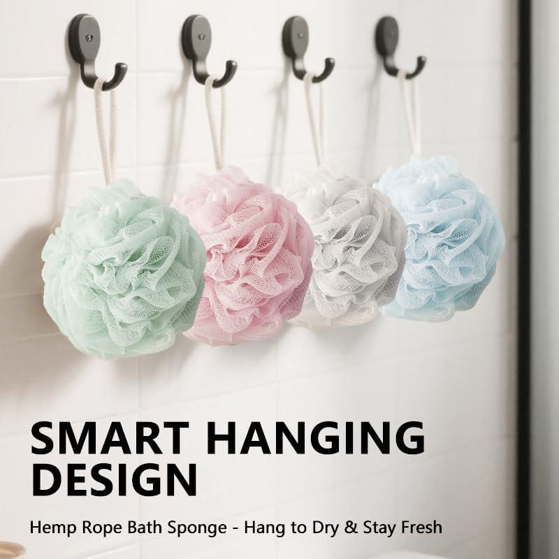 Esponja Exfoliante de Lufa Kristin Fox - Paquete de 4, 11.4 cm