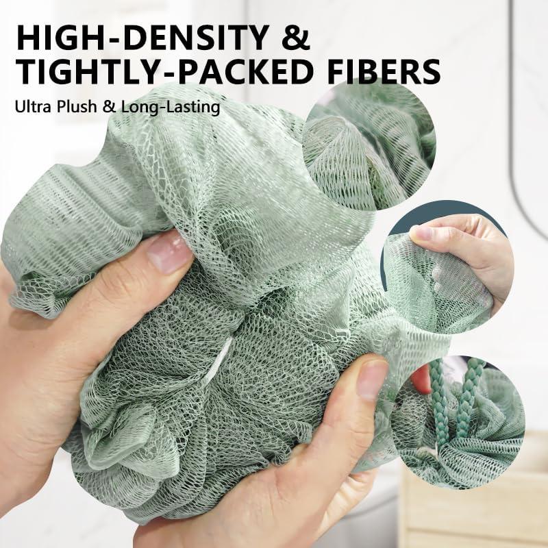 Esponja Exfoliante de Lufa Kristin Fox - Paquete de 4, 11.4 cm