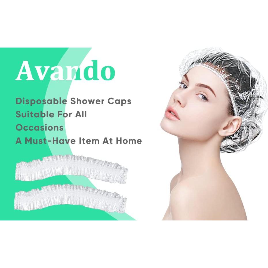 Gorros de Ducha Desechables Avando 200 Piezas Impermeables