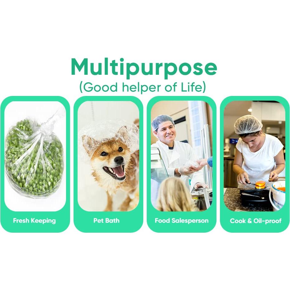 Gorros de Ducha Desechables Avando 200 Piezas Impermeables