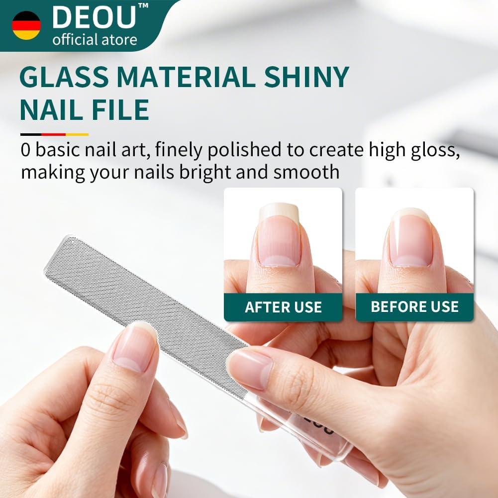 Set de Cortauñas Profesional DEOU 3 en 1 Acero Inoxidable