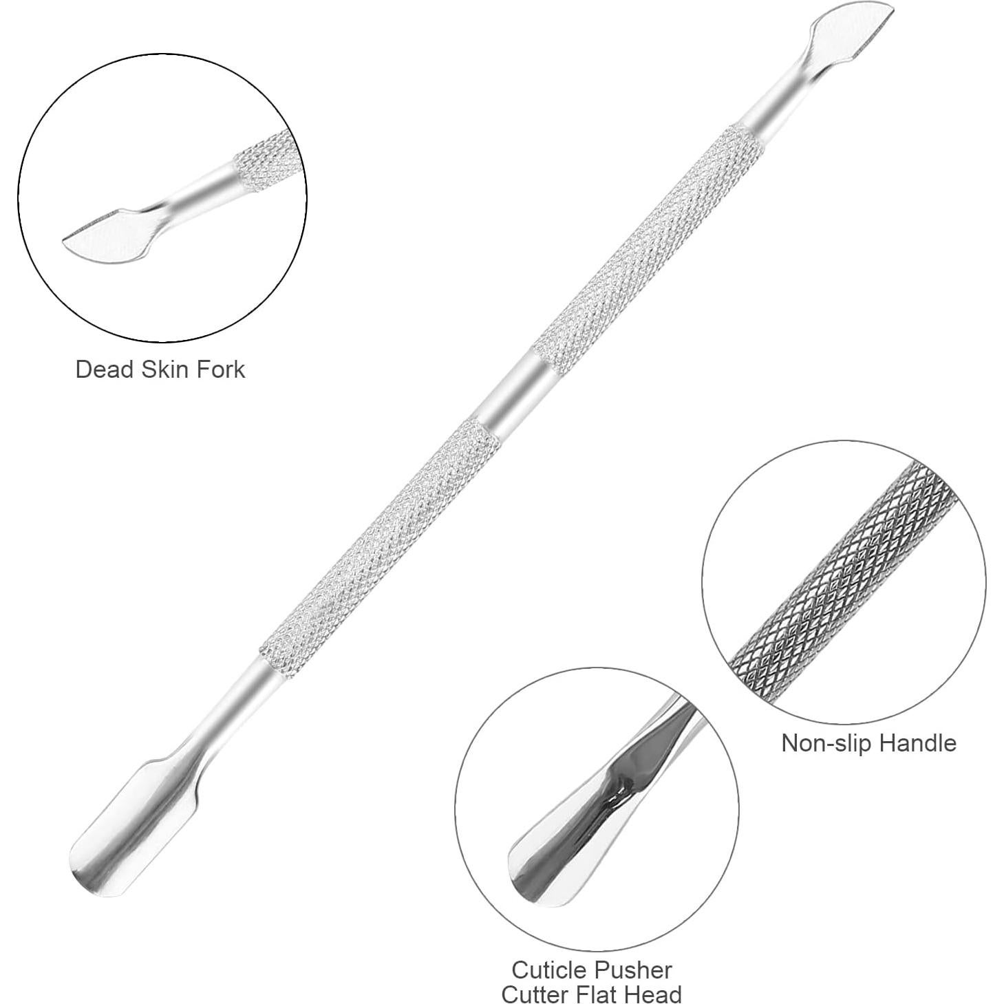 Kit Profesional de Cortadores de Cutículas Zhyu 2 Pcs Acero Inoxidable