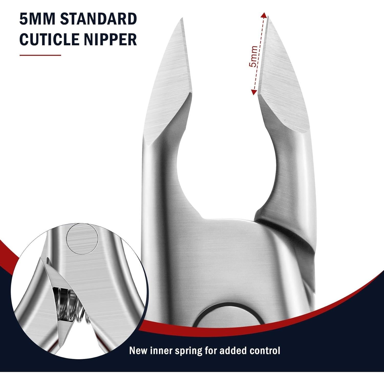 Cortador de Cutículas FVION Profesional Acero Inoxidable 5mm