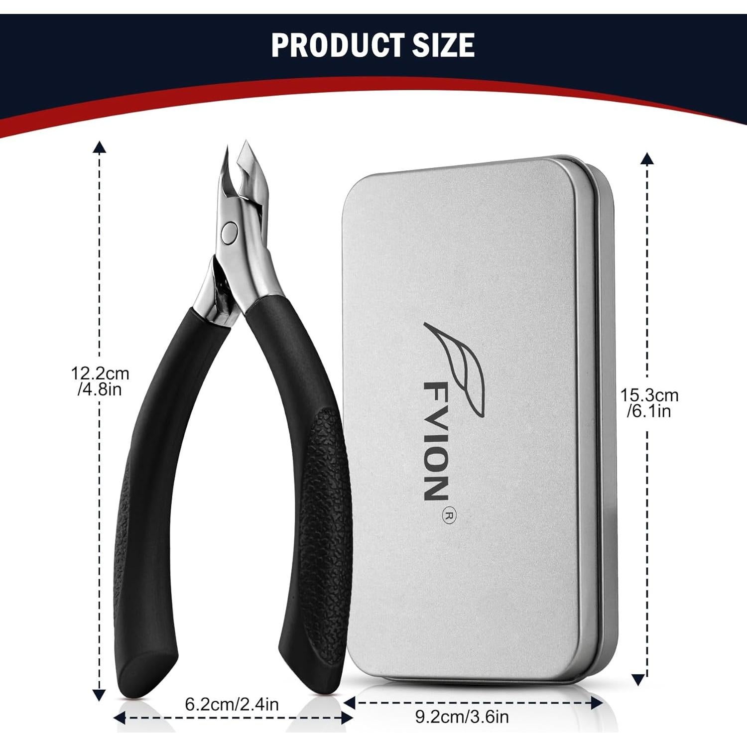 Cortador de Cutículas FVION Profesional Acero Inoxidable 5mm