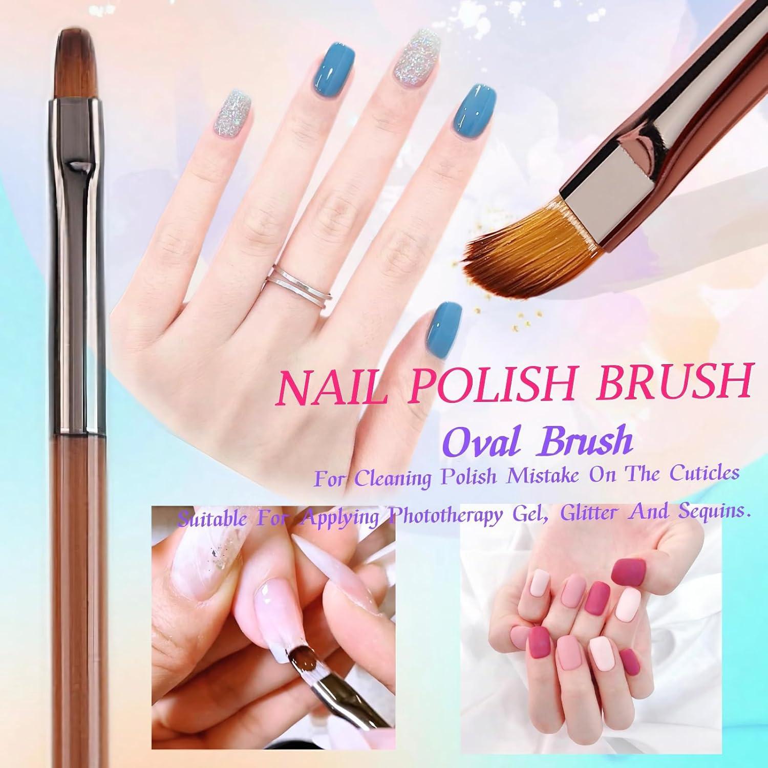 Juego de 5 Pinceles para Arte de Uñas Xingyudamaoyi 17.78cm