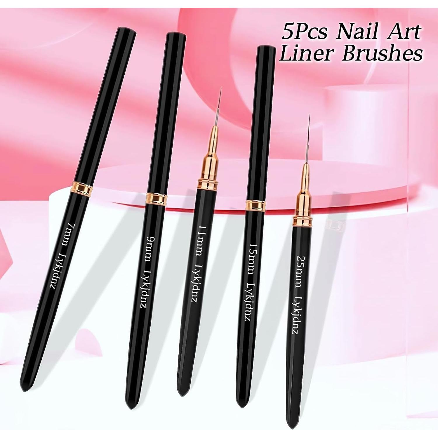 Juego de 5 Pinceles para Arte de Uñas Xingyudamaoyi 17.78cm