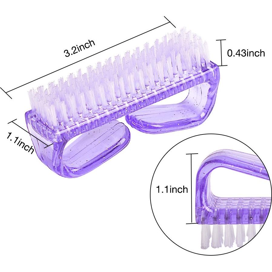 Cepillos de Uñas Hupos - 4 Piezas, Diseño Ergonómico