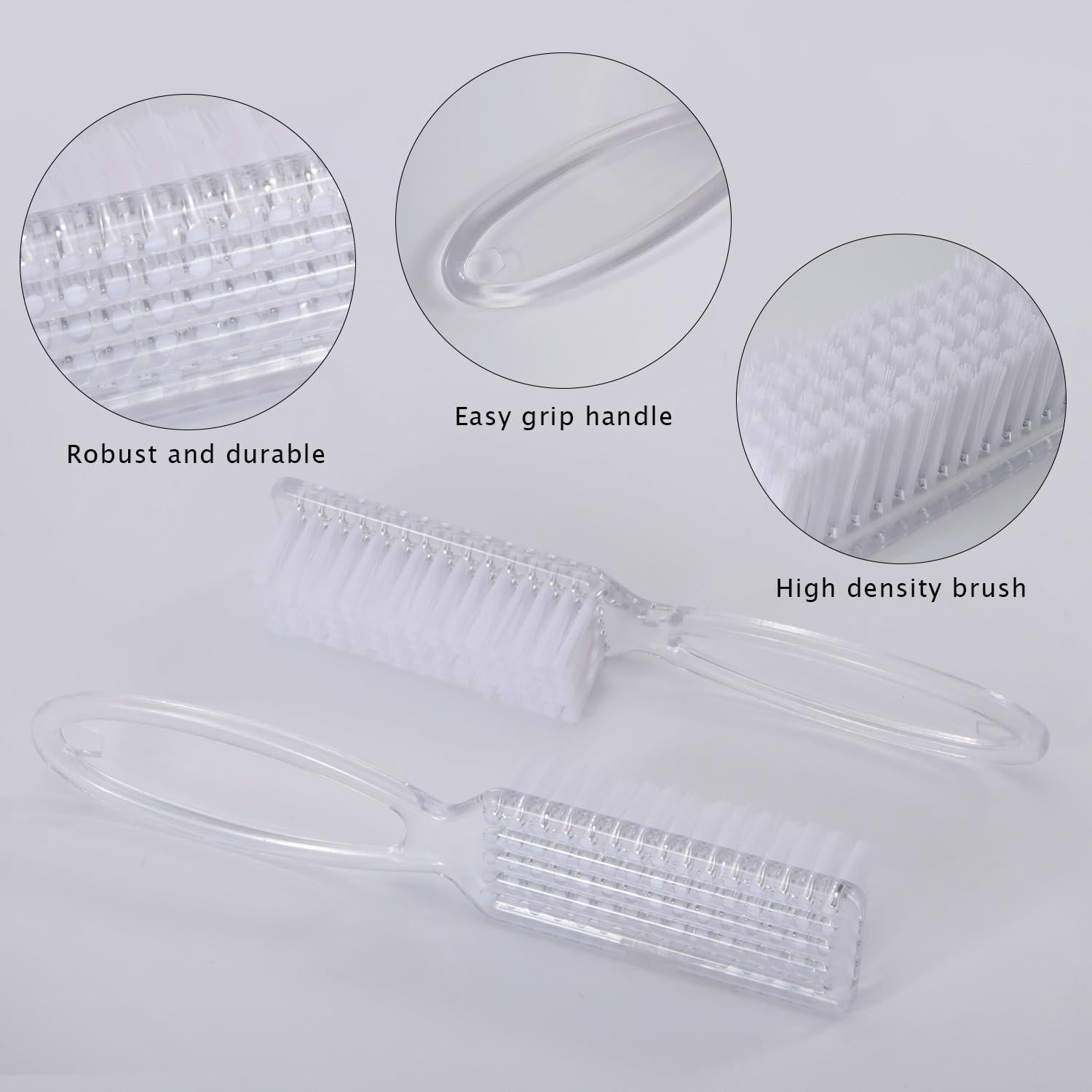 Cepillo de Uñas Yebeauty Transparente - Paquete de 4 Piezas