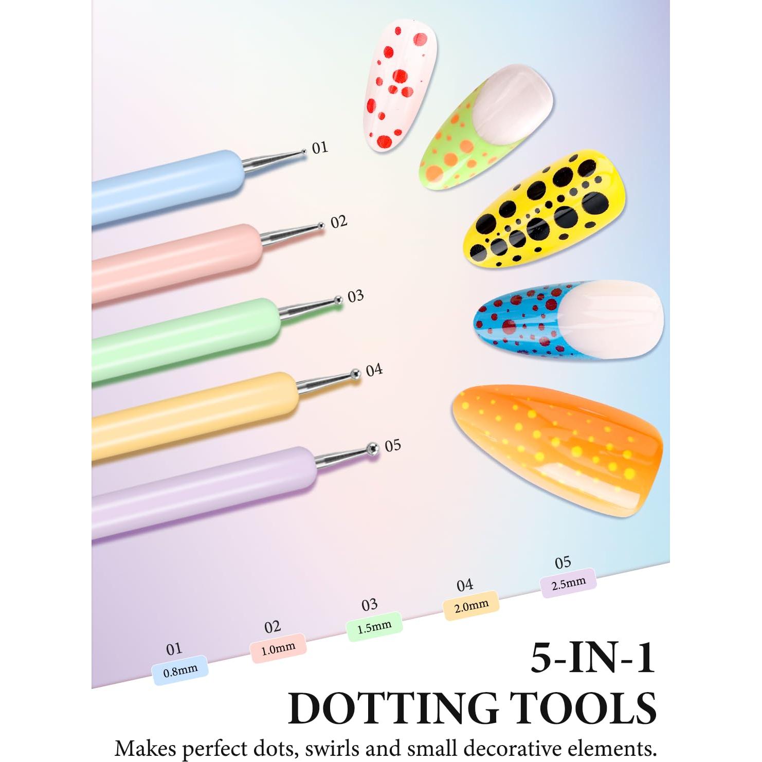 Juego de 10 Pinceles para Arte de Uñas YOOVR - Diseño Profesional