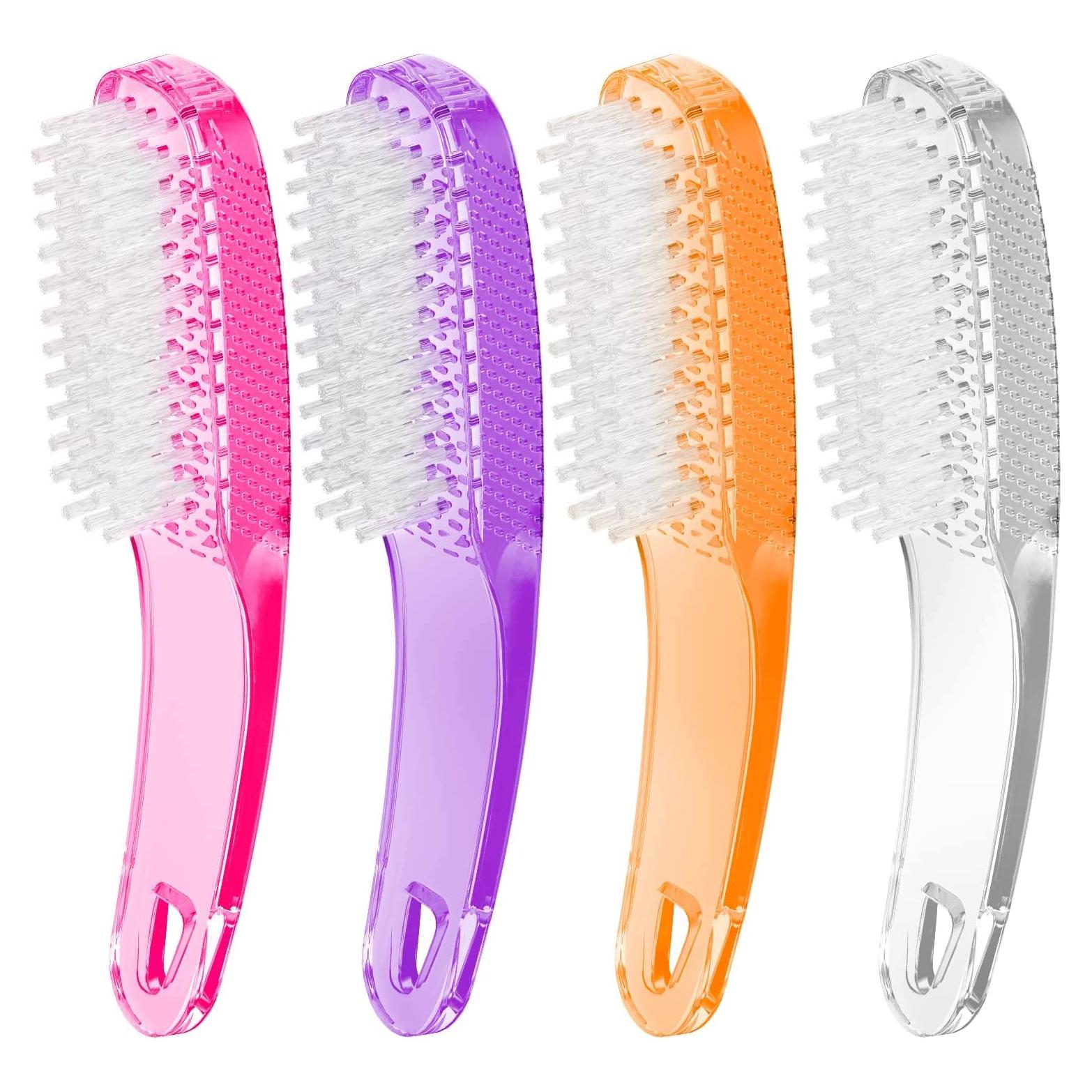 Cepillo de Uñas Larbois - Paquete de 4 con Mango Antideslizante