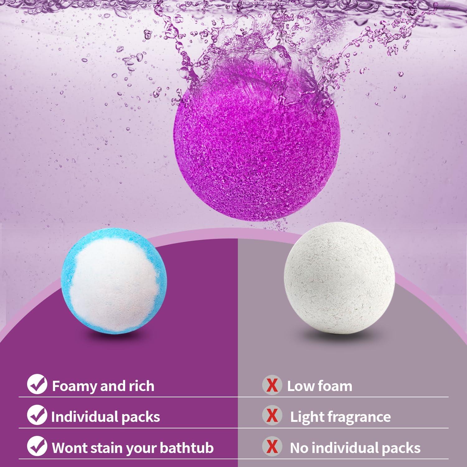 Set de 24 Bombas de Baño Aromáticas NEWFEIFAN - Hechas a Mano