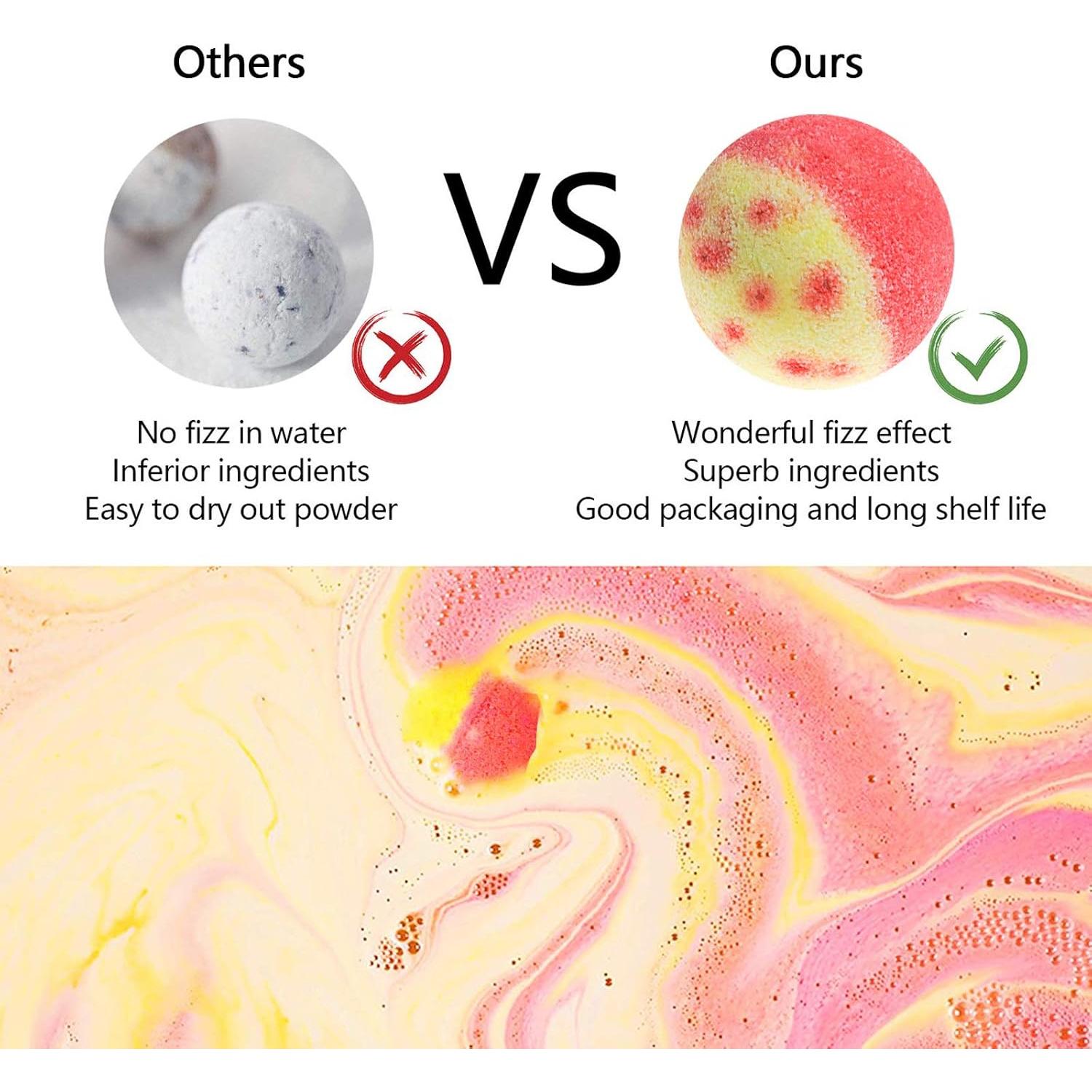 Juego de 10 Bombas de Baño Aromáticas Naga - Hidratantes