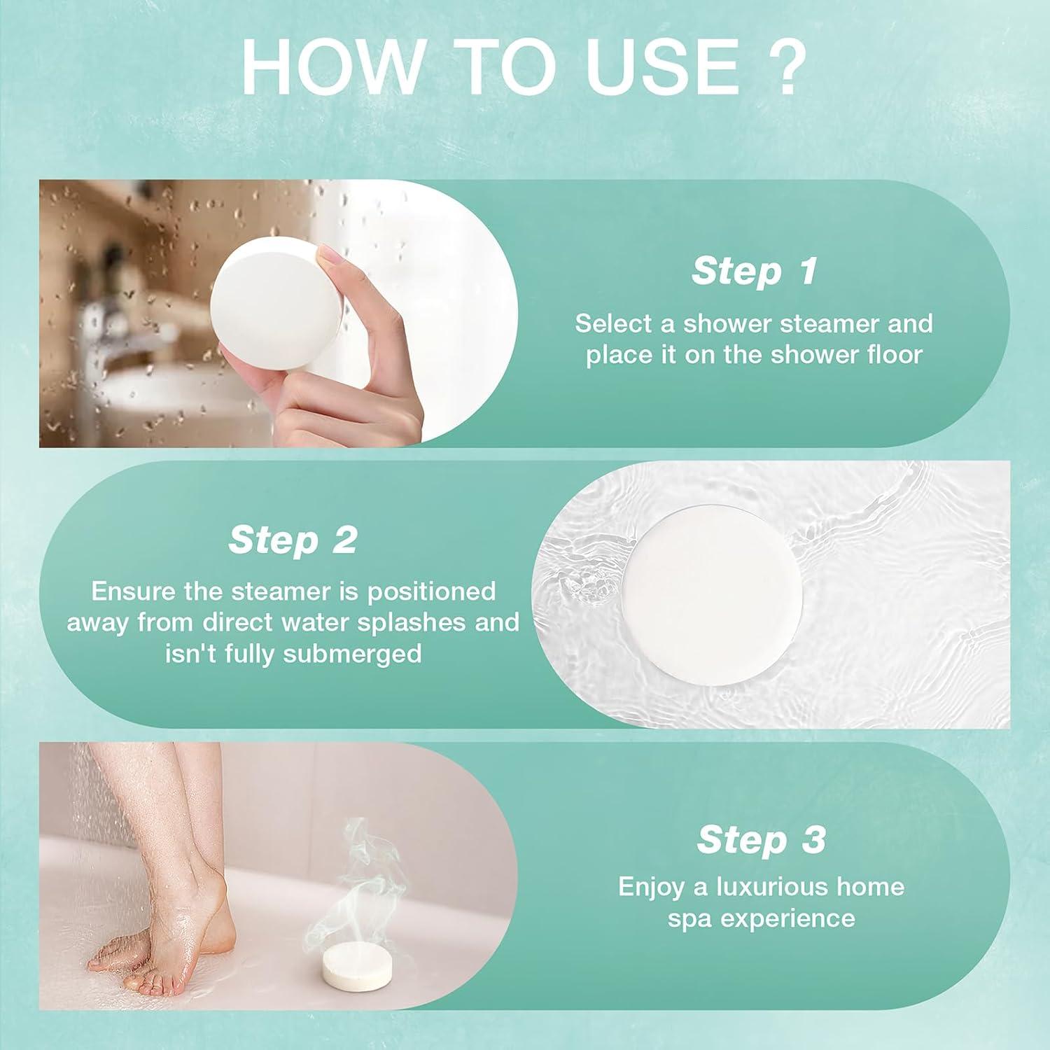 Bombas de Ducha Aromaterapia Eucalipto y Menta BodyRefresh - 18 Paquetes