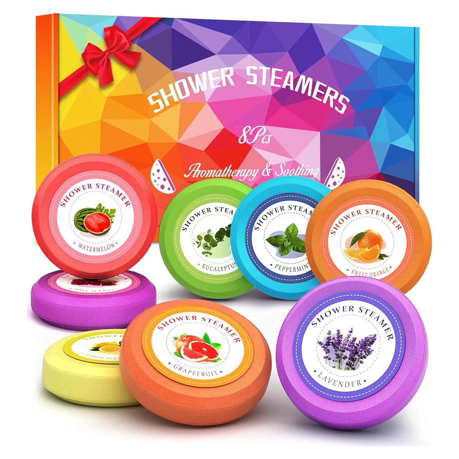 Bombas de Vapor para Ducha Aromaterapia Sanyi - 8 Aromas Naturales