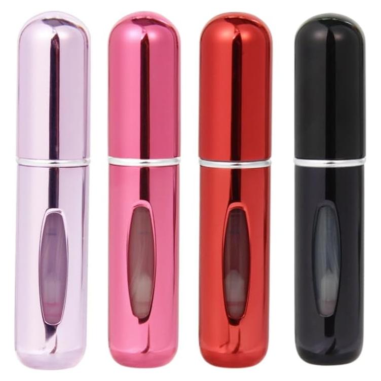 Botellas Atomizadoras de Perfume Recargables Genérico 5ml - Paquete de 4