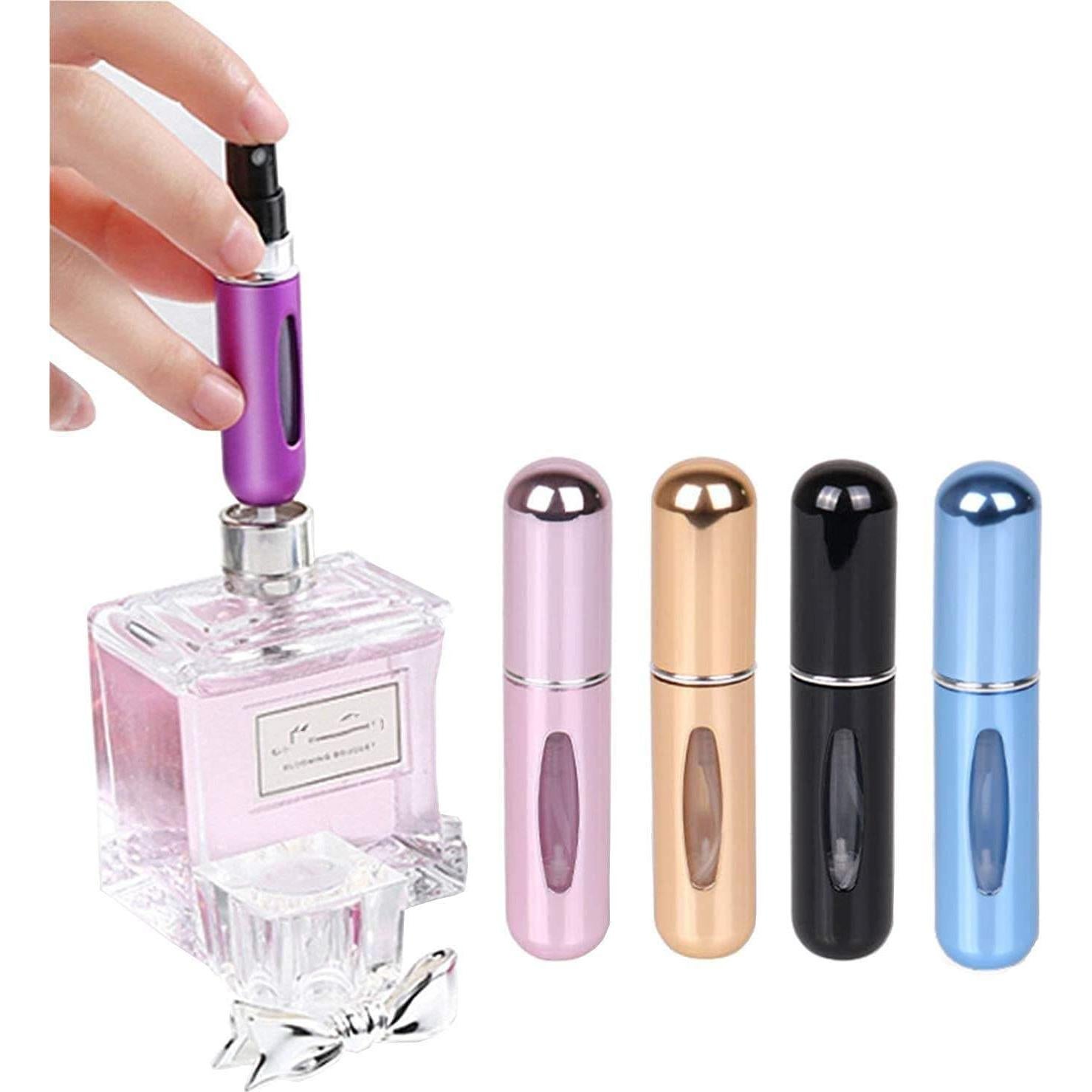Botellas Atomizadoras de Perfume Recargables Genérico 5ml - Paquete de 4