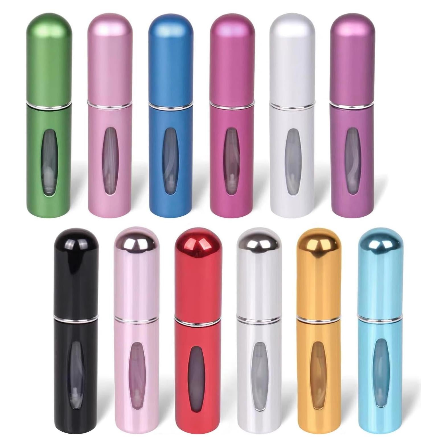 12 Botellas Atomizadoras de Perfume Recargables 5ml Hongliang