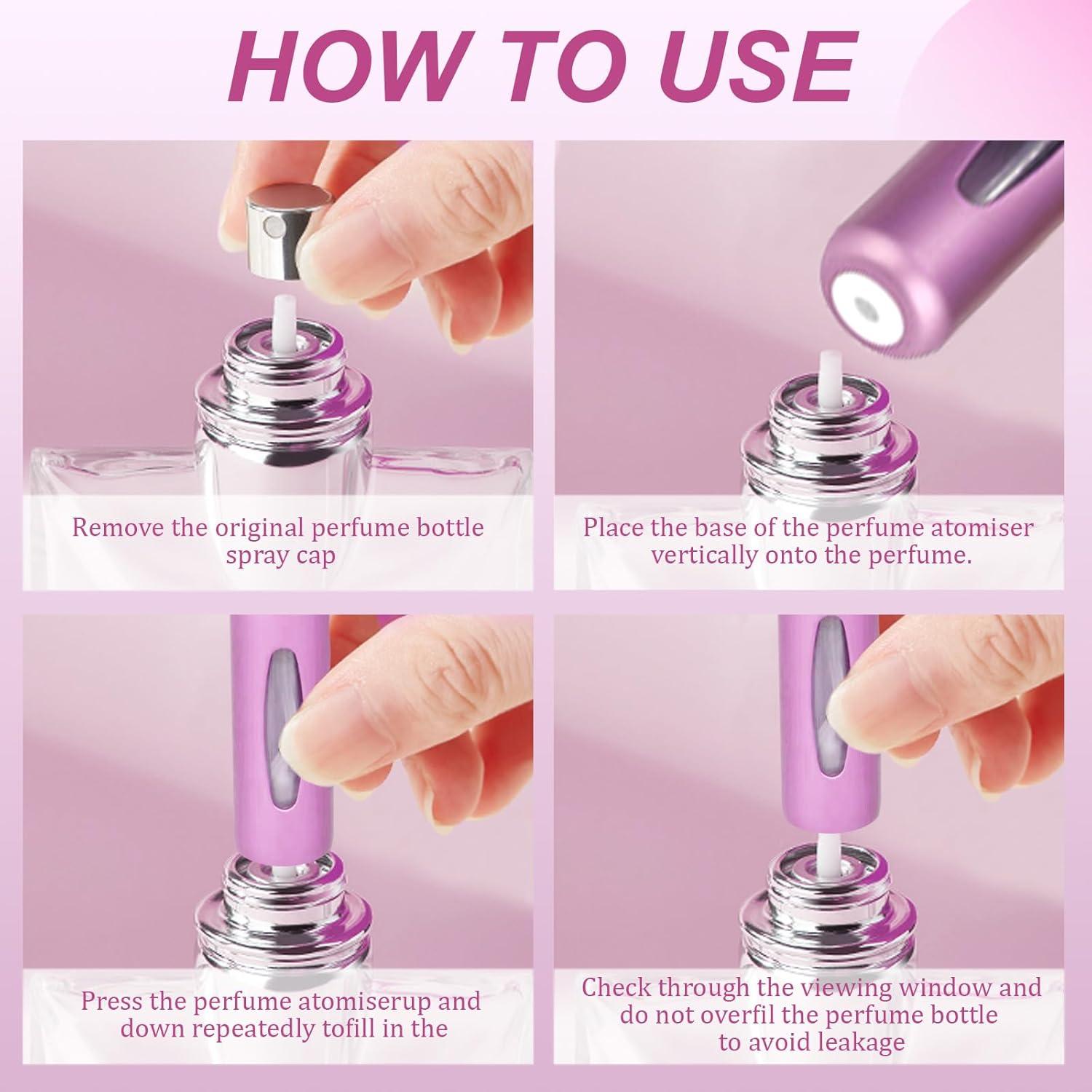 12 Botellas Atomizadoras de Perfume Recargables 5ml Hongliang