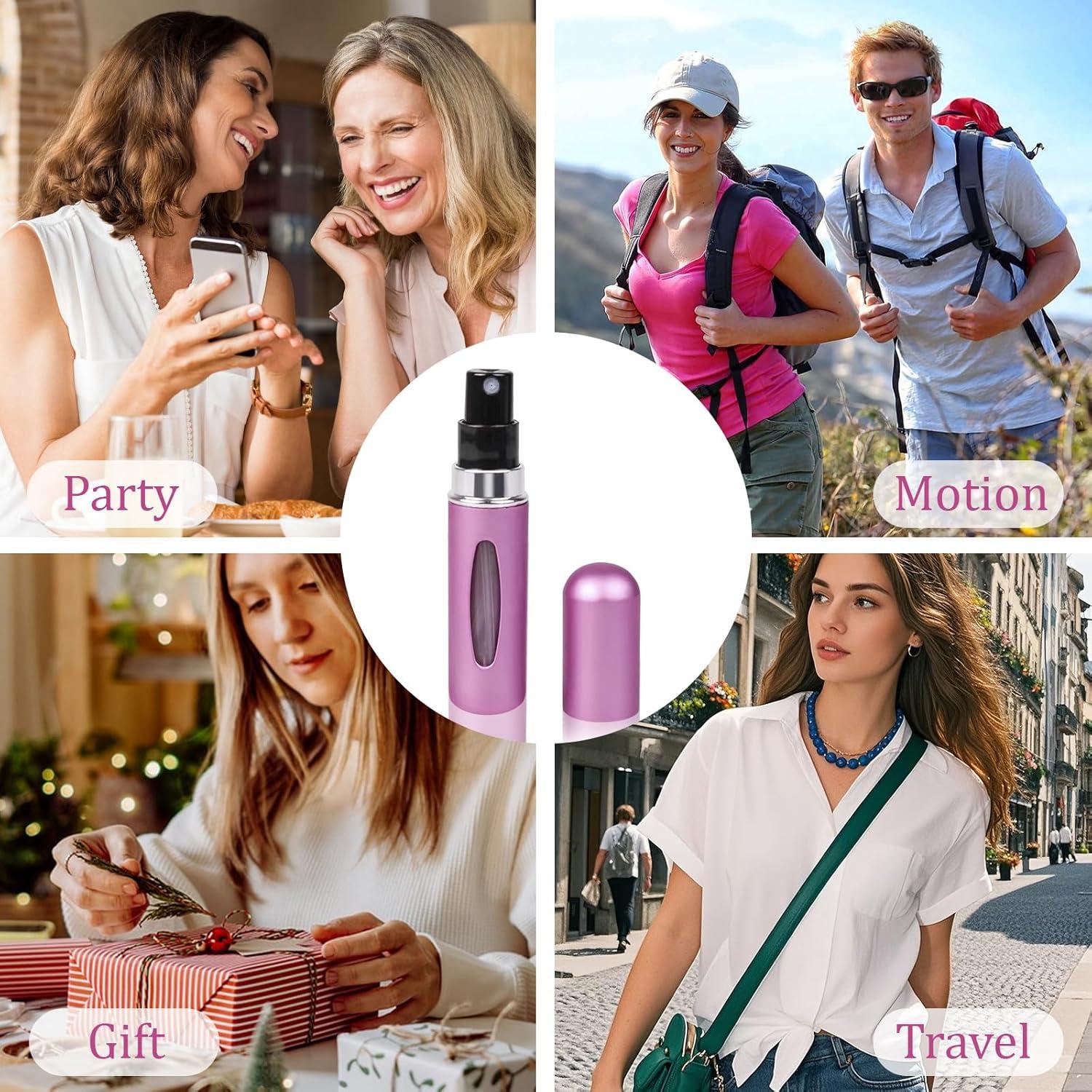 12 Botellas Atomizadoras de Perfume Recargables 5ml Hongliang