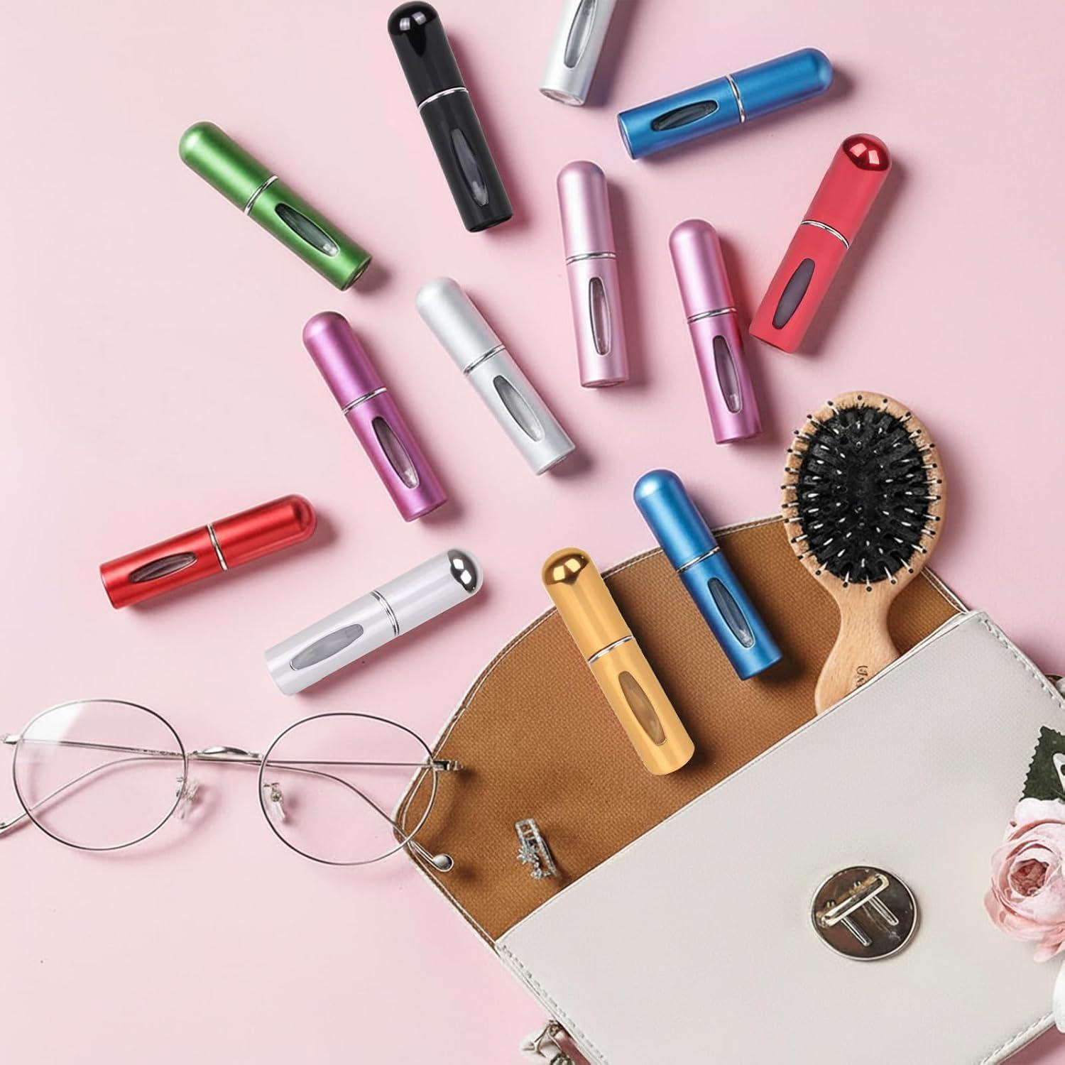 12 Botellas Atomizadoras de Perfume Recargables 5ml Hongliang