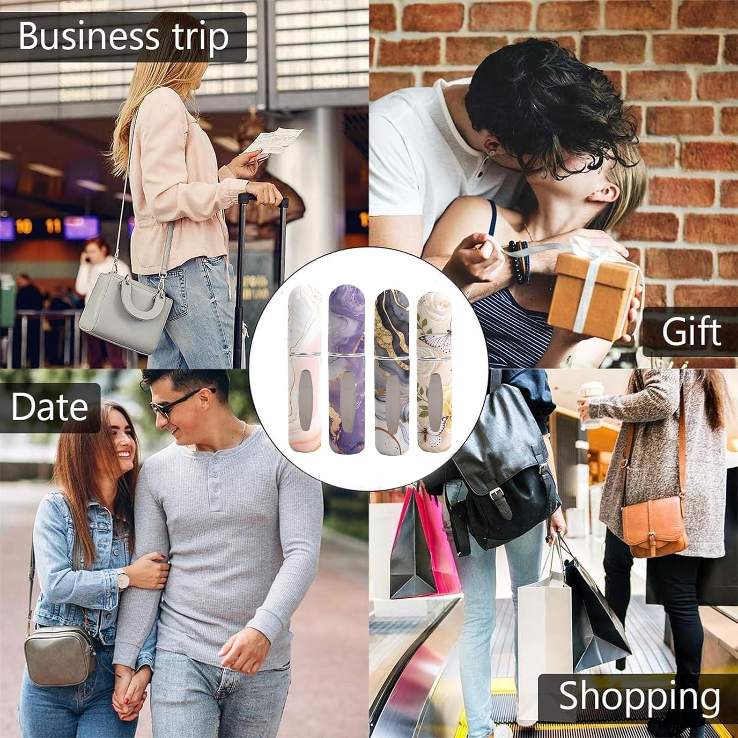 Botellas de Perfume de Viaje Syyflibb 5ml - Paquete de 2