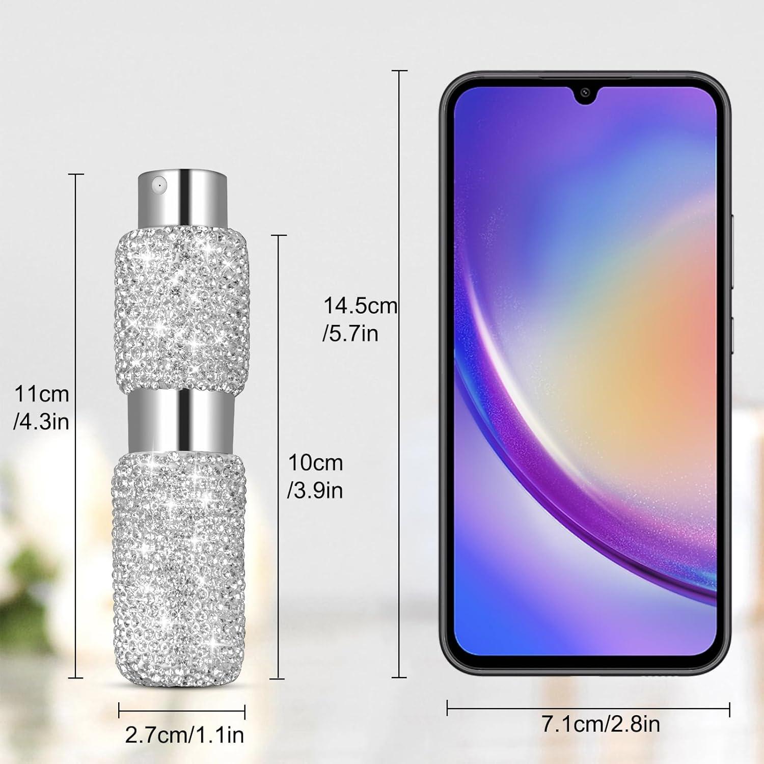 Botella de Perfume Recargable Shyshining 8ml Plata Viaje