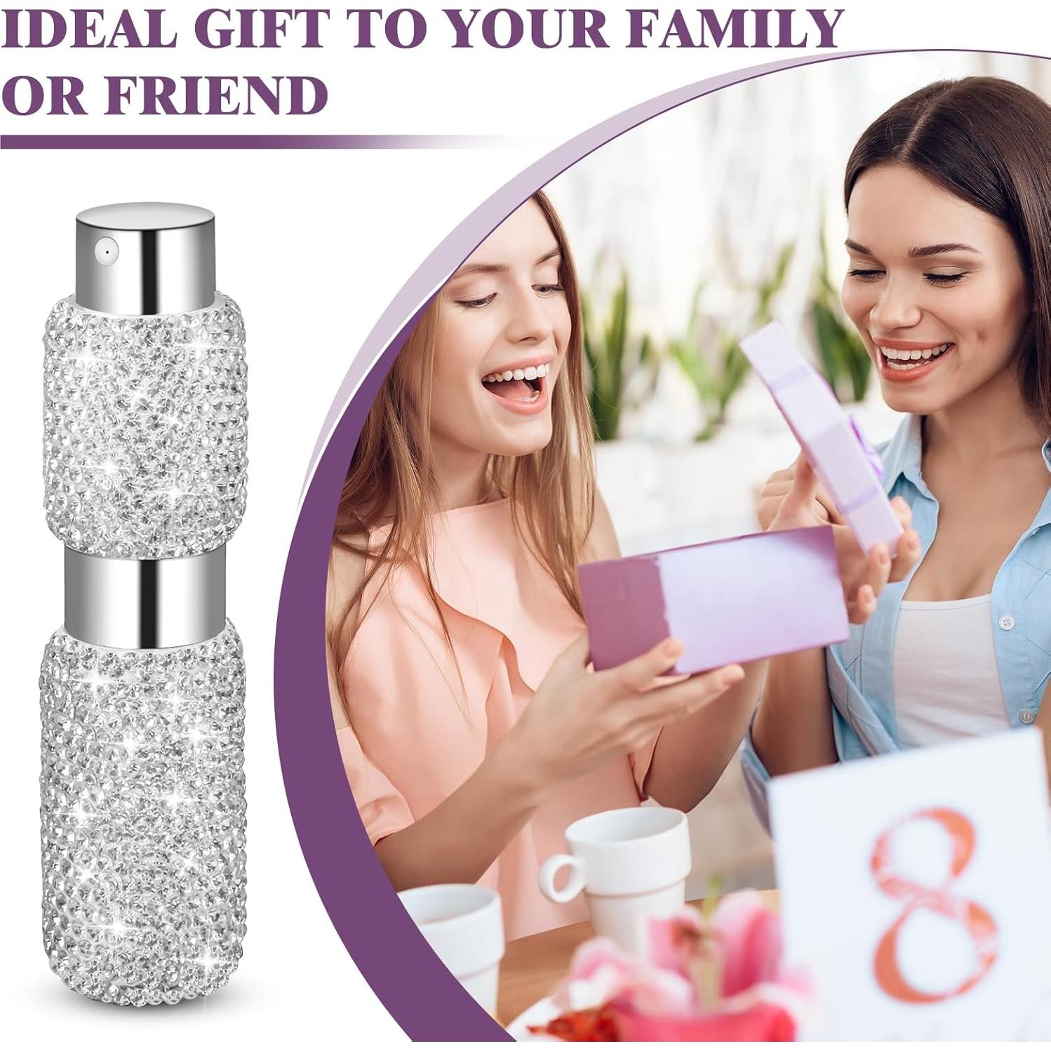 Botella de Perfume Recargable Shyshining 8ml Plata Viaje