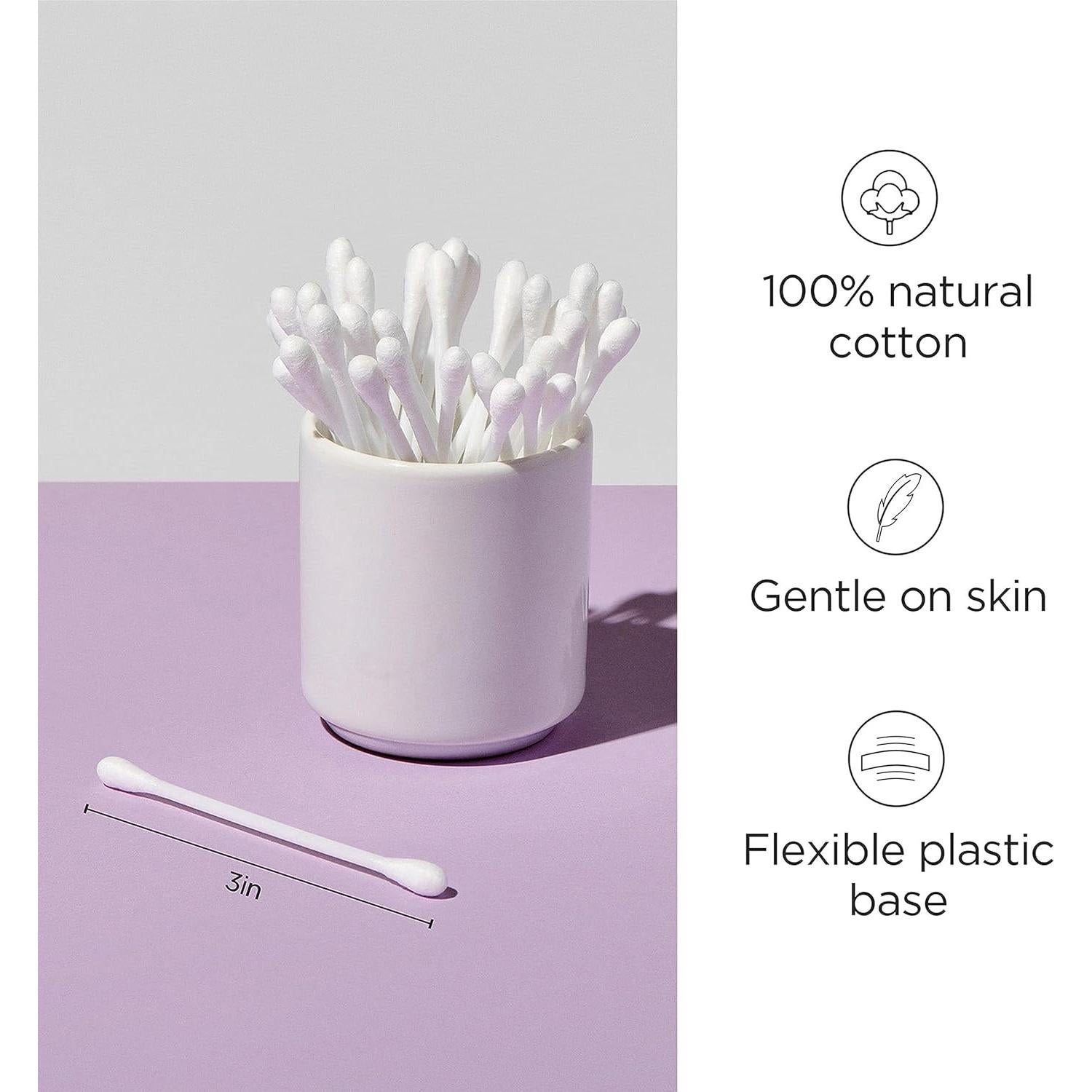 Hisopos de Algodón Diane 375 Unidades para Belleza y Cuidado Personal