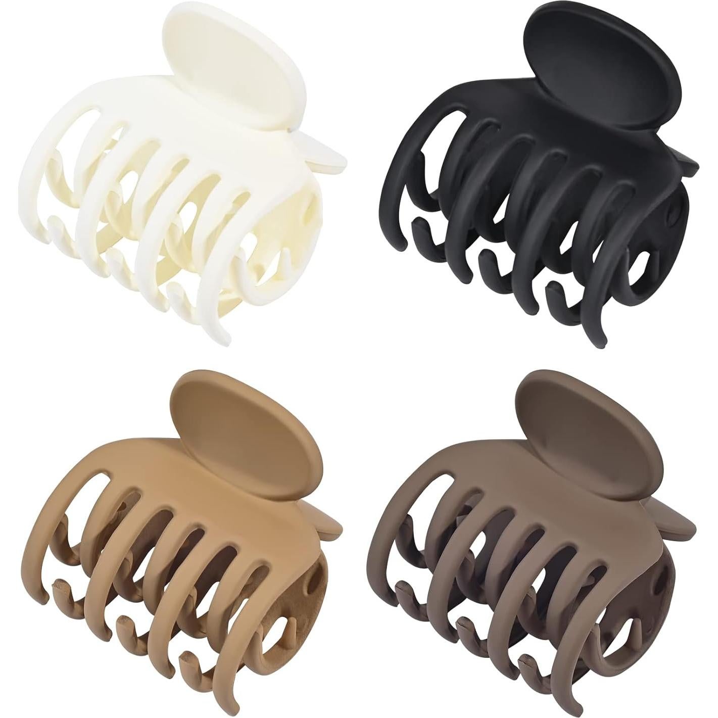 Clips de Pelo DEEKA Doble Fila Antideslizantes 4 Piezas