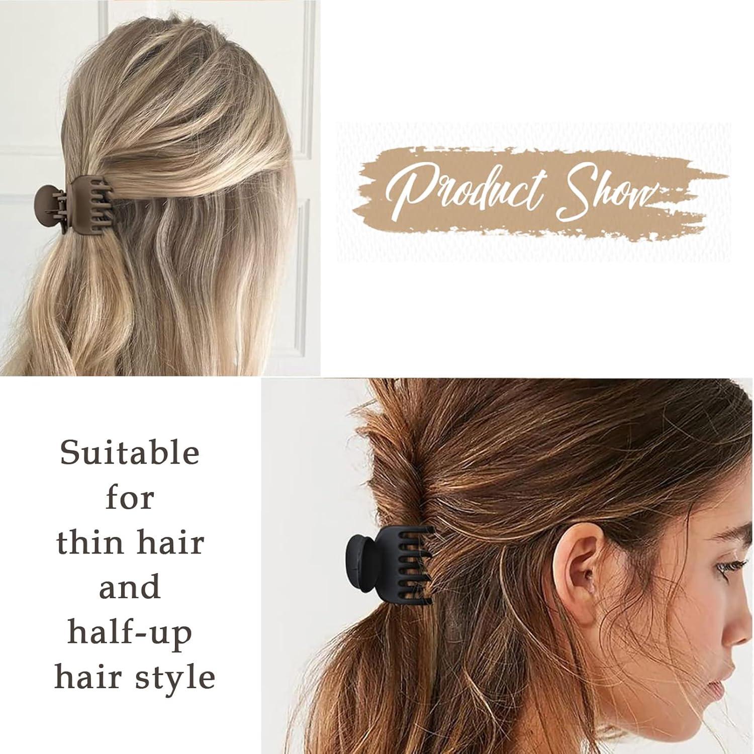 Clips de Pelo DEEKA Doble Fila Antideslizantes 4 Piezas