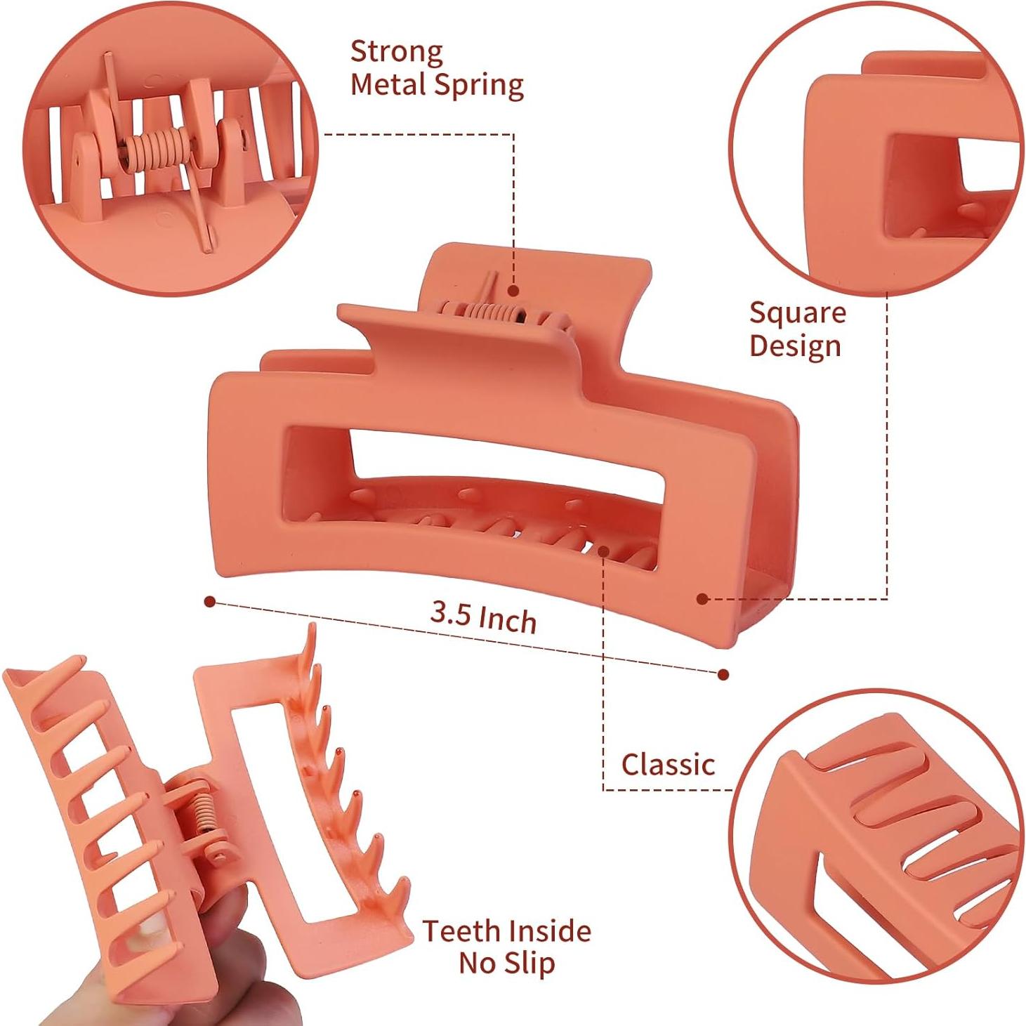 12 Clips para el Cabello Medianos Sisiaipu - Coloridos 8.9 cm