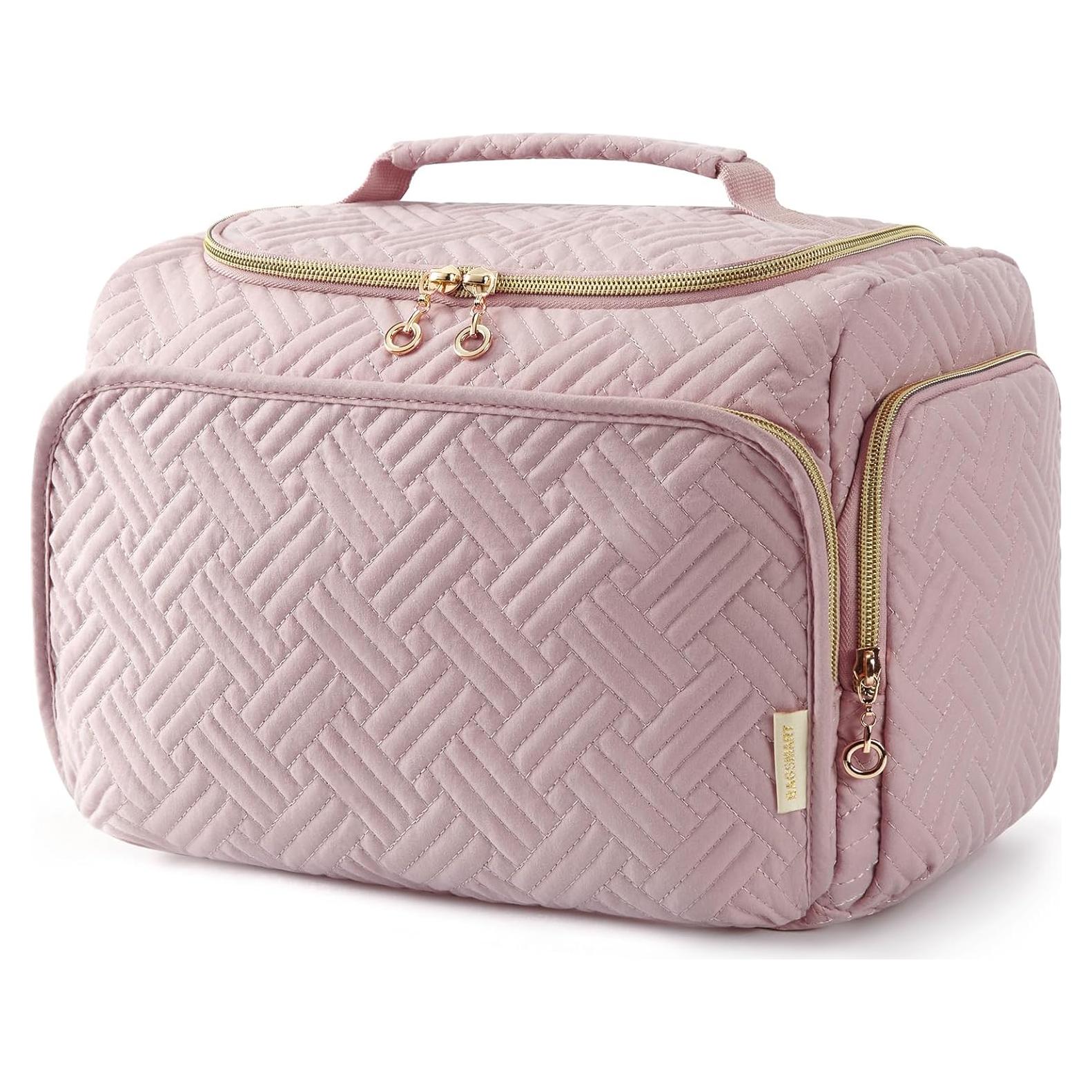 Bolsa de Aseo de Viaje BAGSMART para Mujeres - Grande Rosa