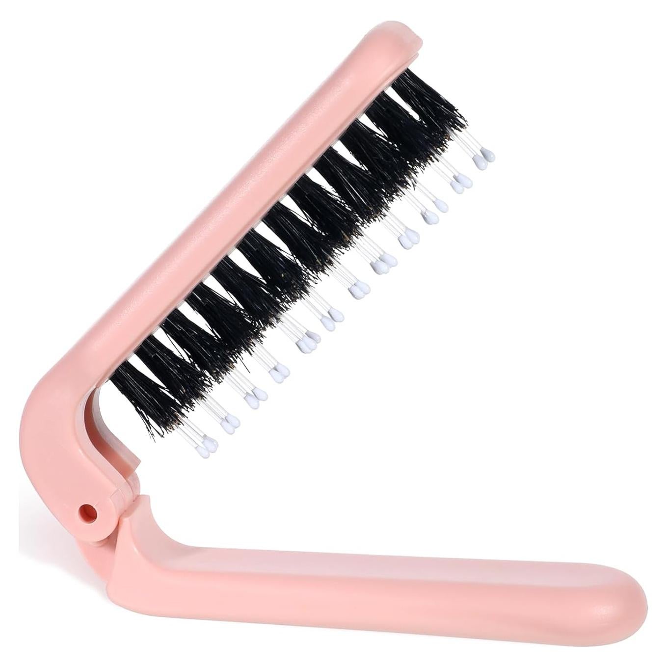 Cepillo de Pelo Plegable Zyghjort Rosa 17.5 cm Cerda de Jabalí