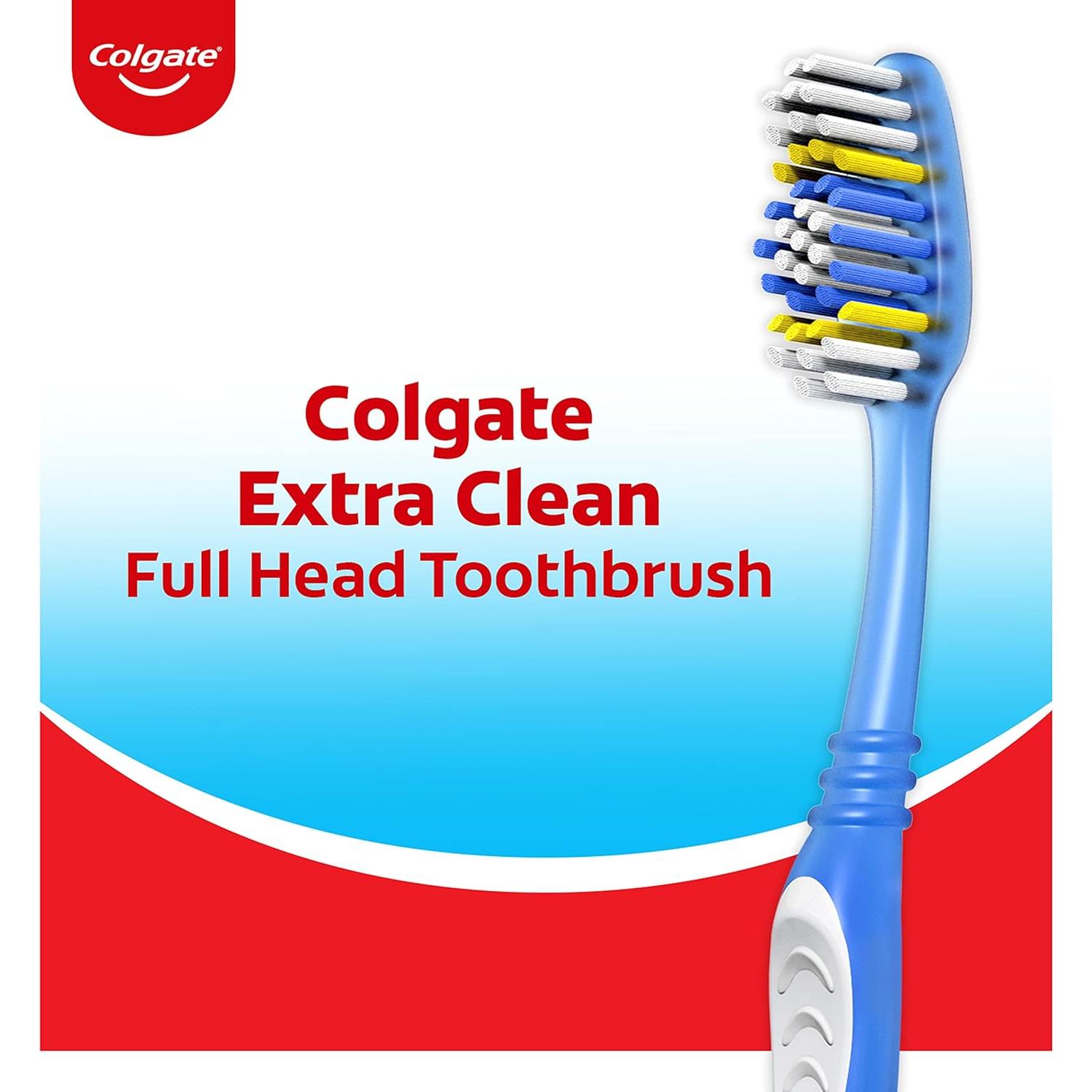 Cepillo de Dientes Colgate Extra Clean Suave 6 Unidades