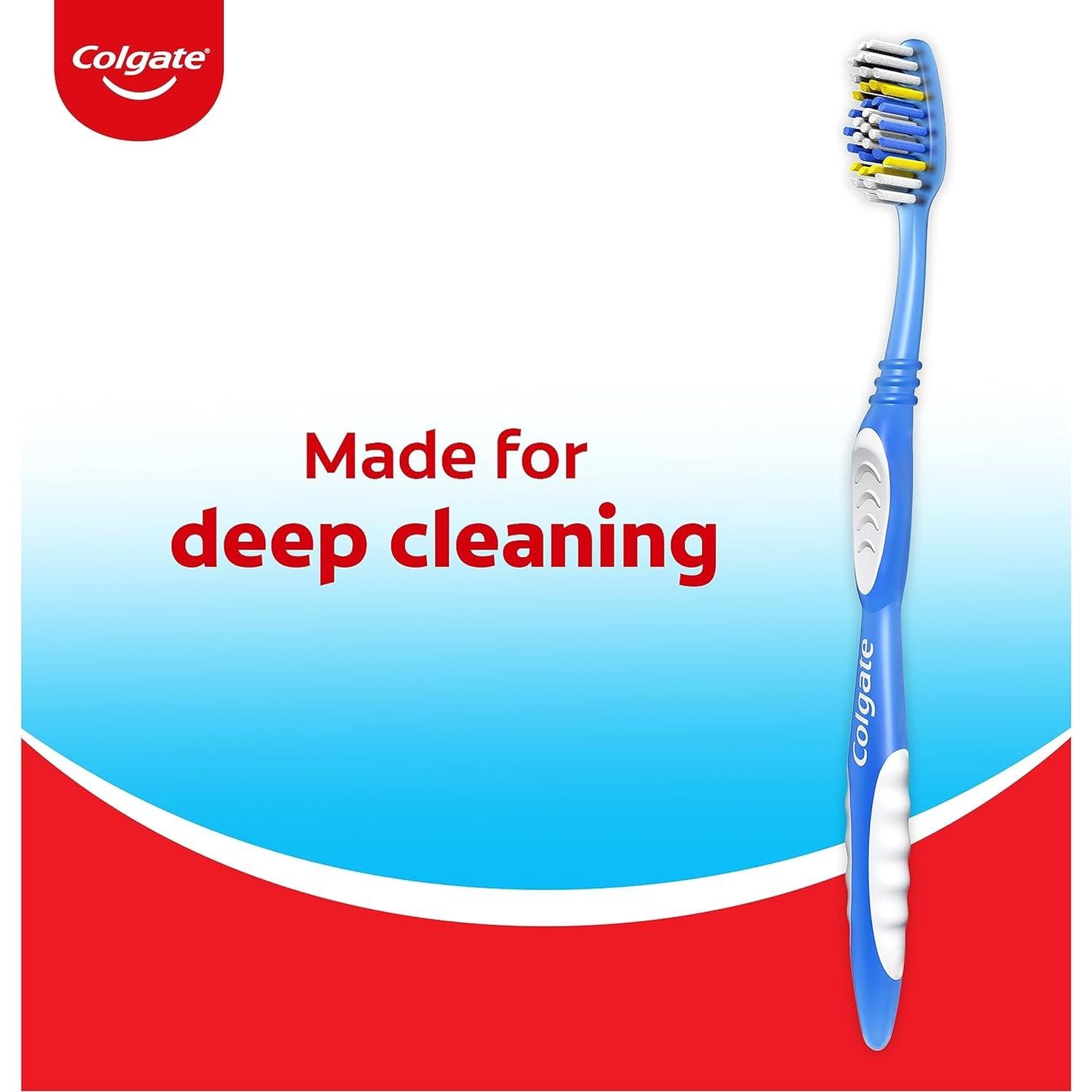 Cepillo de Dientes Colgate Extra Clean Suave 6 Unidades