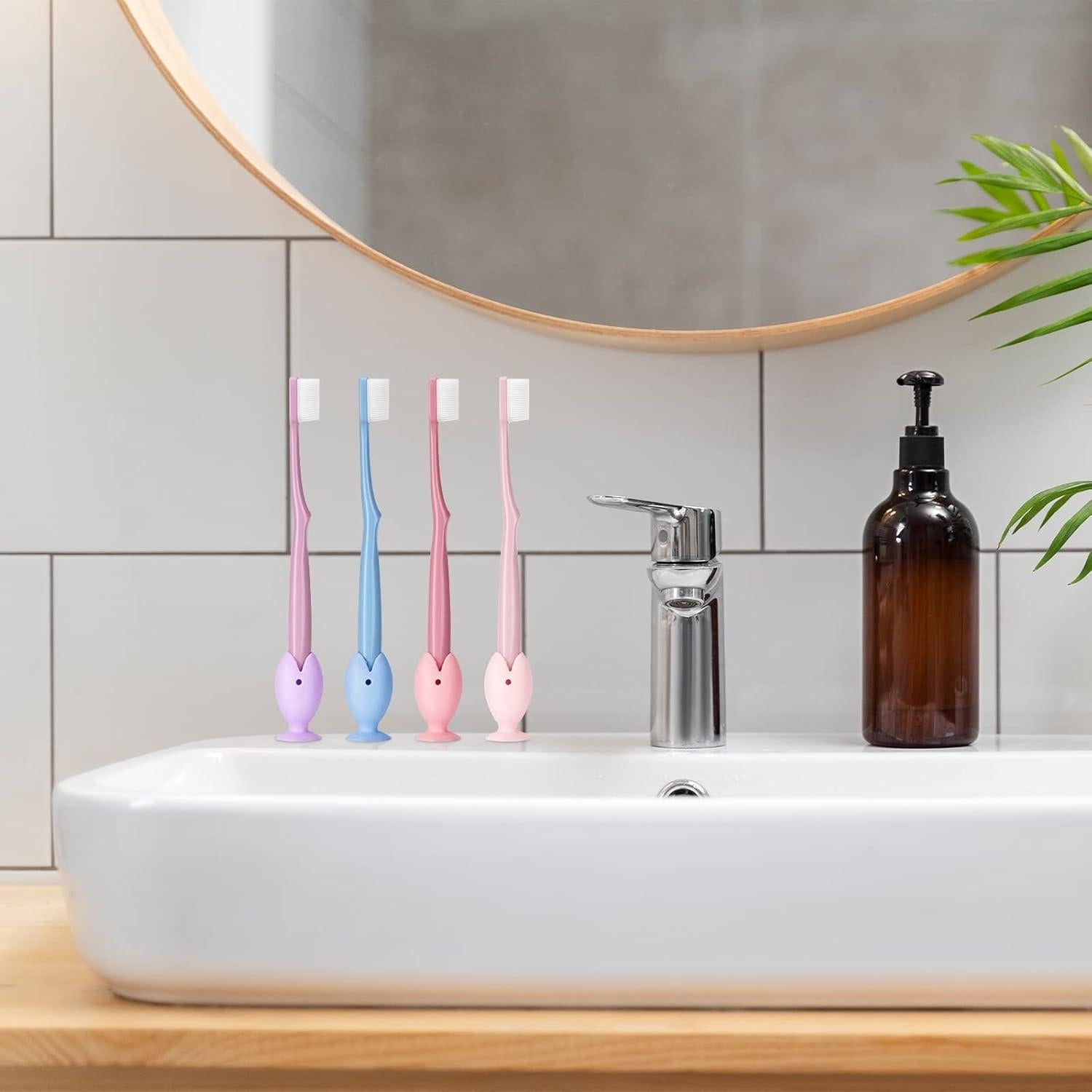 Soporte de Cepillo de Dientes Mini Pez Linkidea x18 Silicona