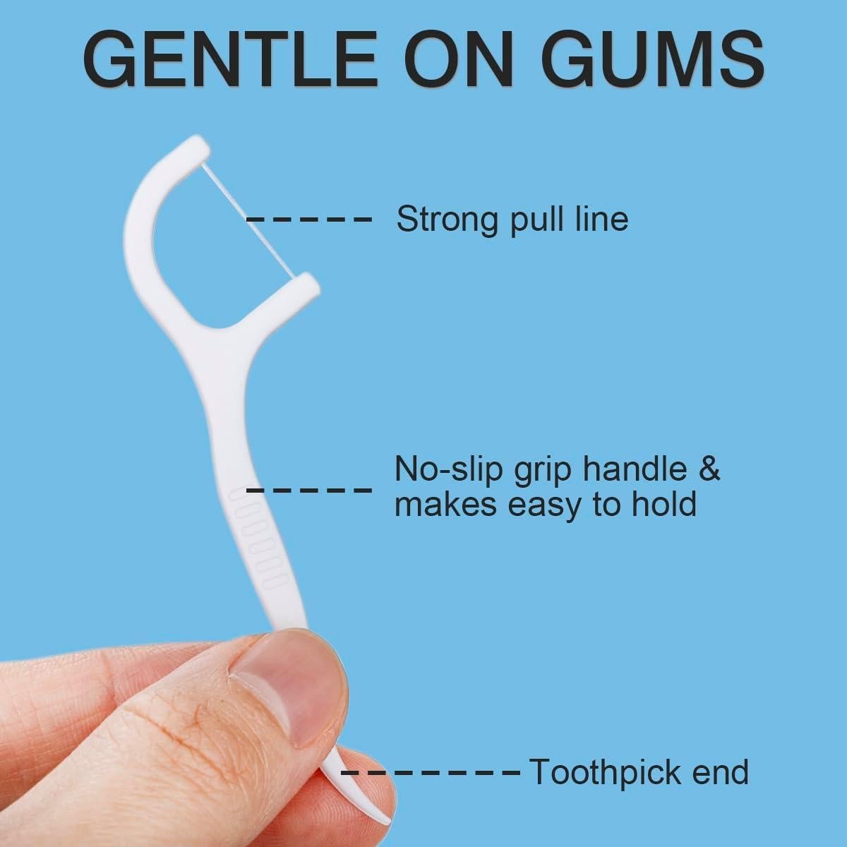 600 Palillos de Hilo Dental HANWEE - Limpieza Profunda Familiar