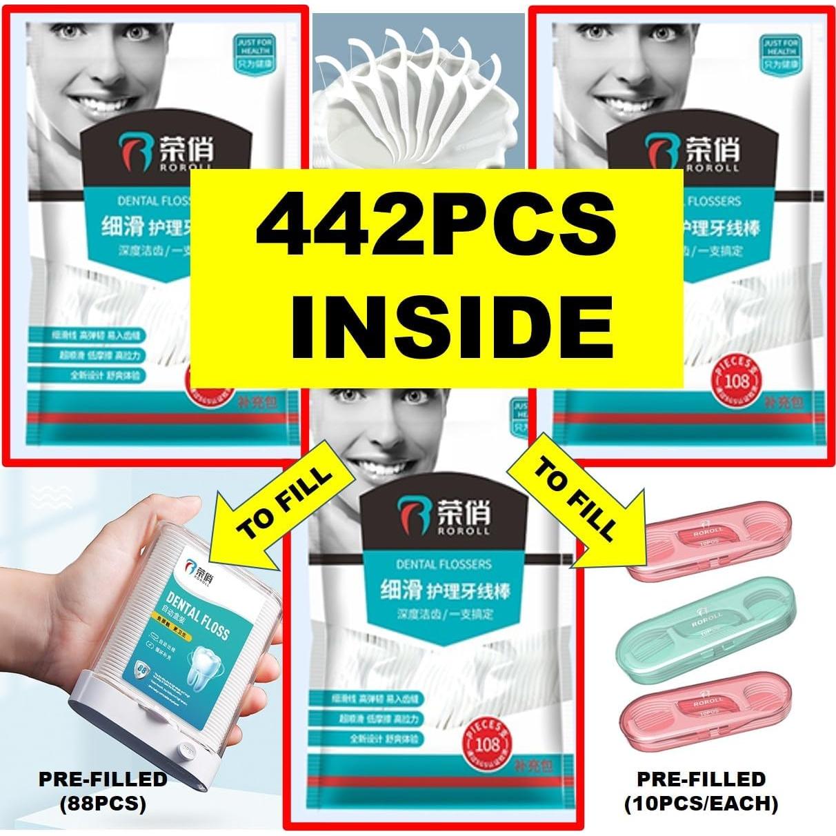 Palillos de Hilo Dental Automáticos HZXG con Dispensador y 3 Estuches