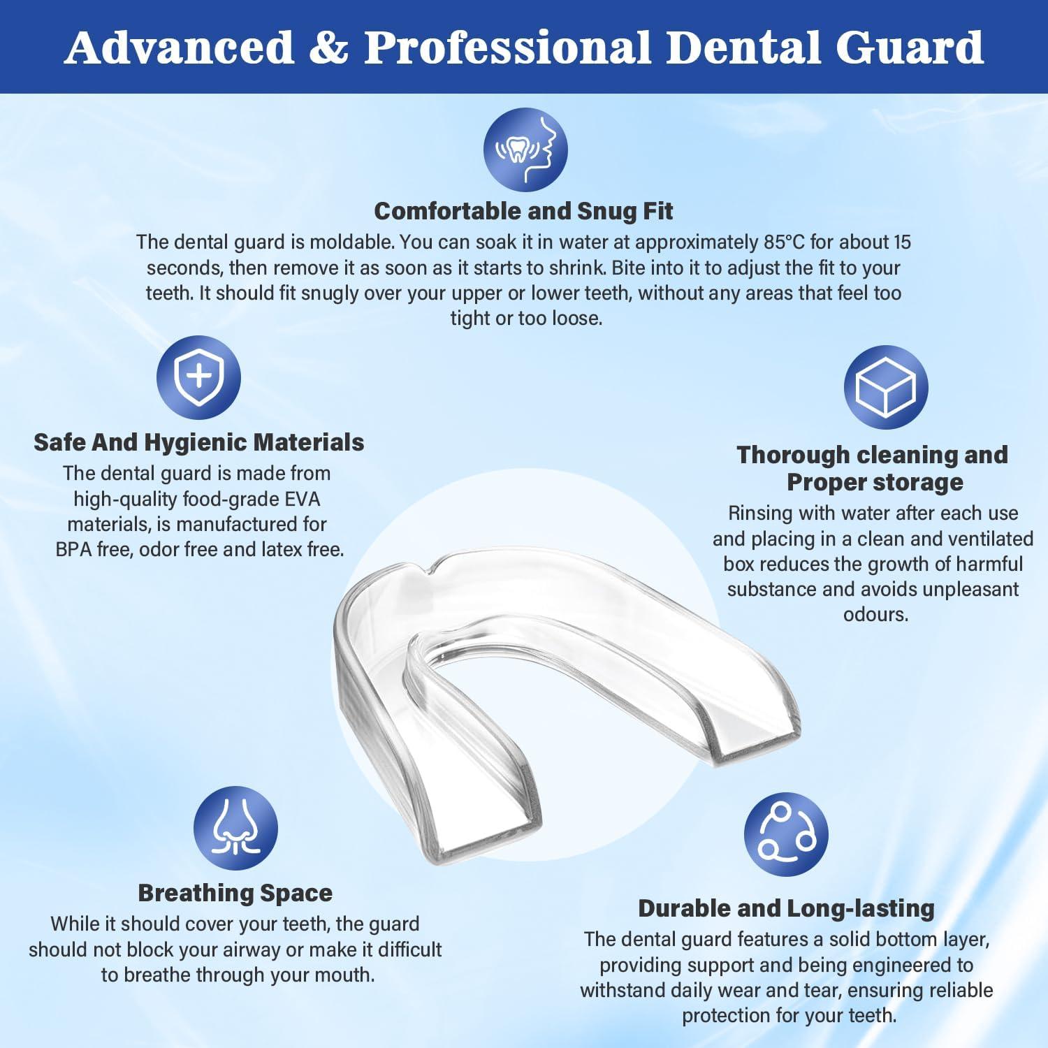 Protector Bucal Nocturno Mitreal para Rechinar Dientes con 12 Tabletas